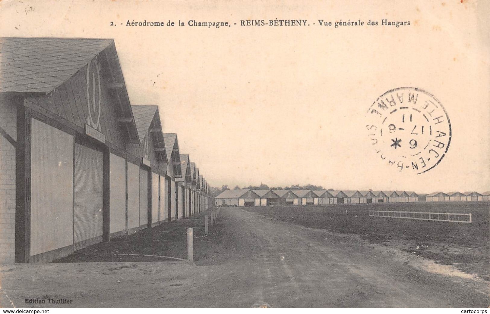 51 - Reims-Bétheny - Un Beau Panorama Des Hangars - Aérodrome De Champagne - Reims