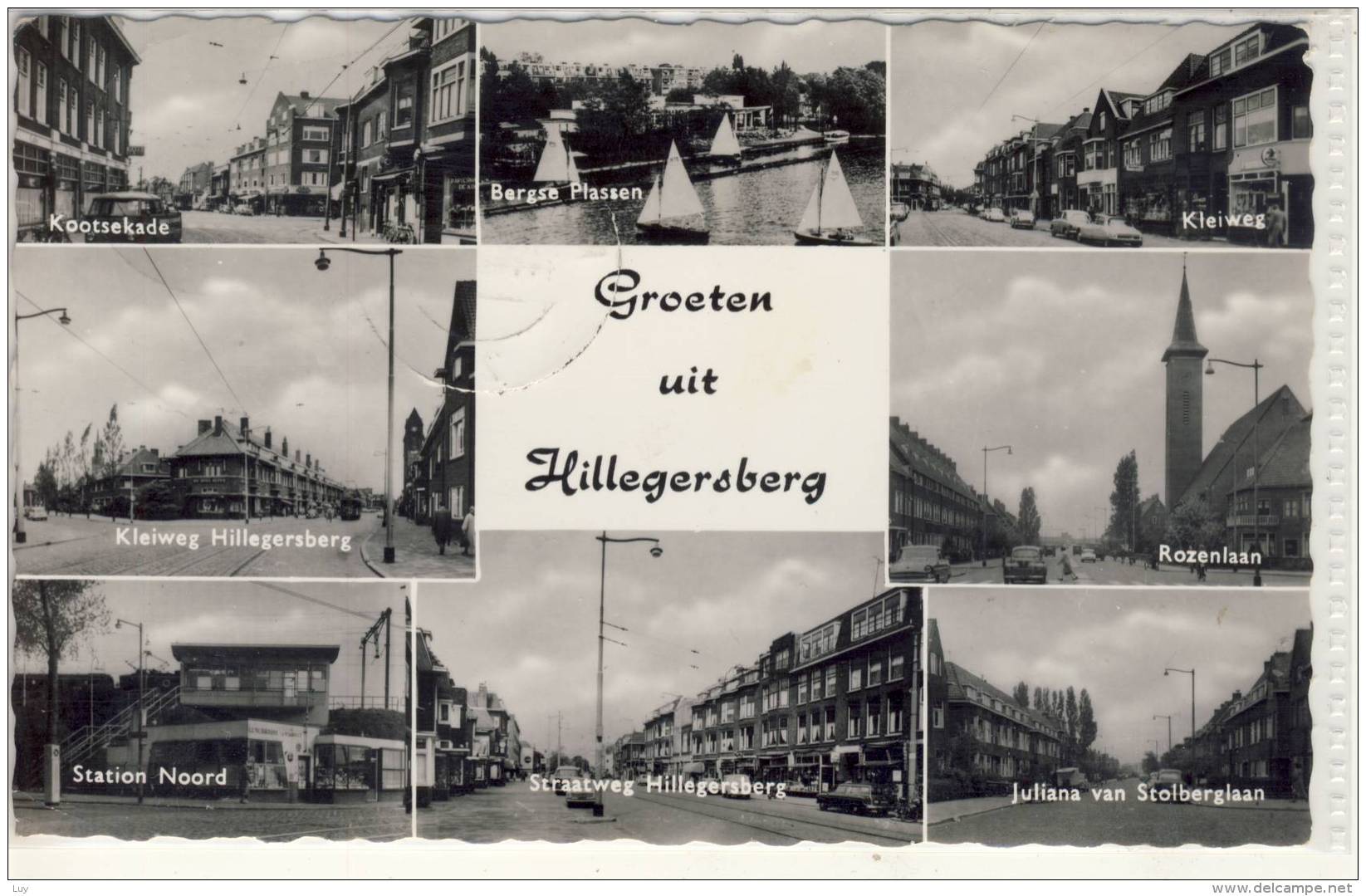 Groeten Uit HILLEGERSBERG - Multi View  M. KLEIWEG; Rozenlaan, Station Noord, Straatweg .... - Andere & Zonder Classificatie