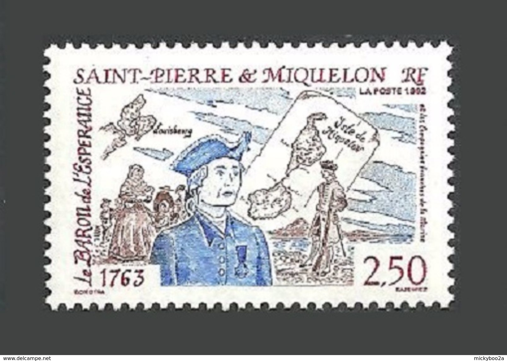 ST PIERRE 1992 RESETTLEMENT BY FRENCH MAPS SETTLERS SET MNH - Unused Stamps