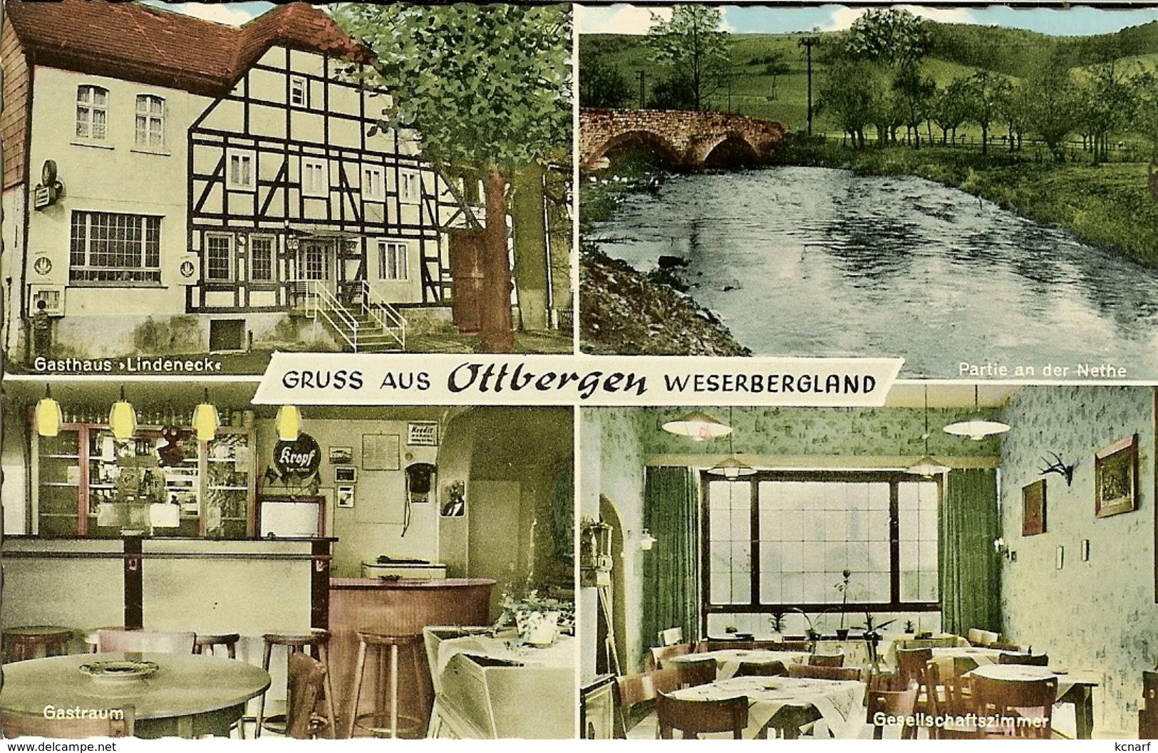 CP De OTTBERGEN " Gruss Aus Ottbergen Weserbergland " Cachet POSTE-POSTERIJEN BPS1 - Hoexter