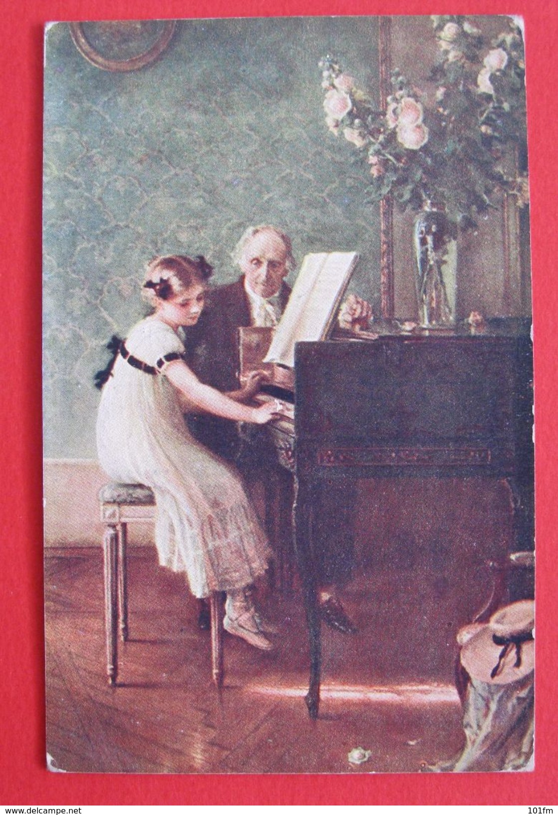 Muenier - Klavierstunde K.u.K. Militarpost Cetinje 1917 - Meunier, S.