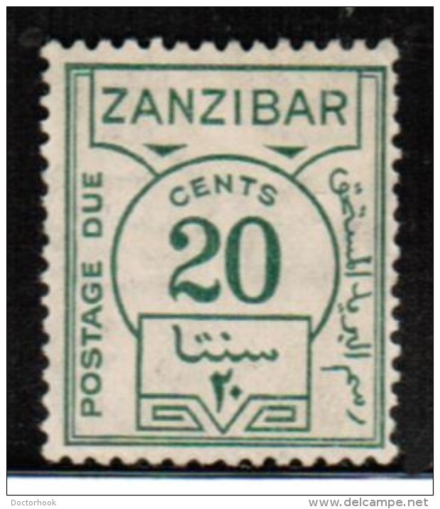 ZANZIBAR  Scott # J 20* VF MINT LH - Zanzibar (...-1963)