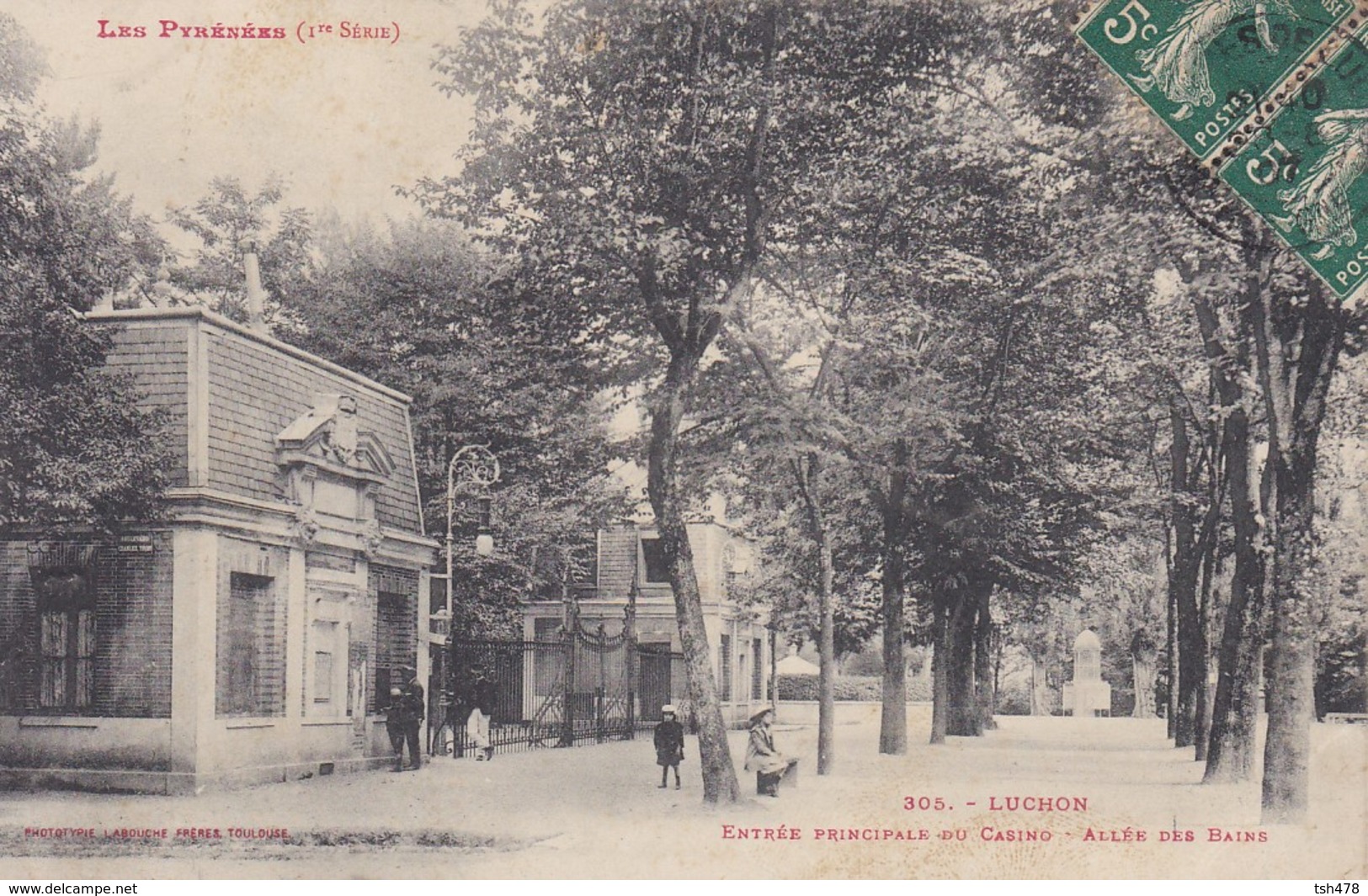 31----LUCHON--entrée Principale Du Casino--allée Des Bains--voir  2 Scans - Luchon