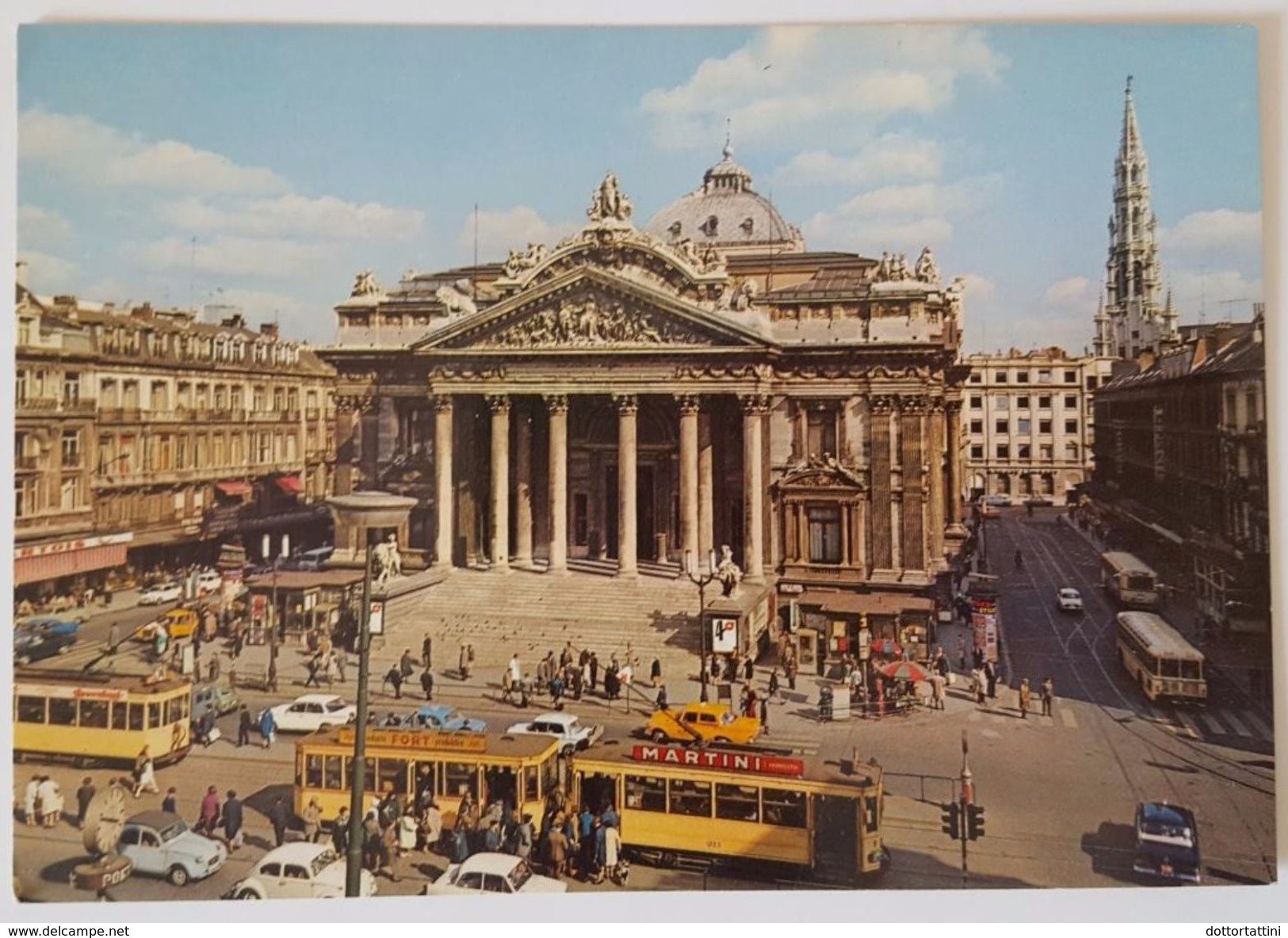 BRUXELLES - La Bourse - Het Beurs Gebouw - Tram - Monumenti, Edifici