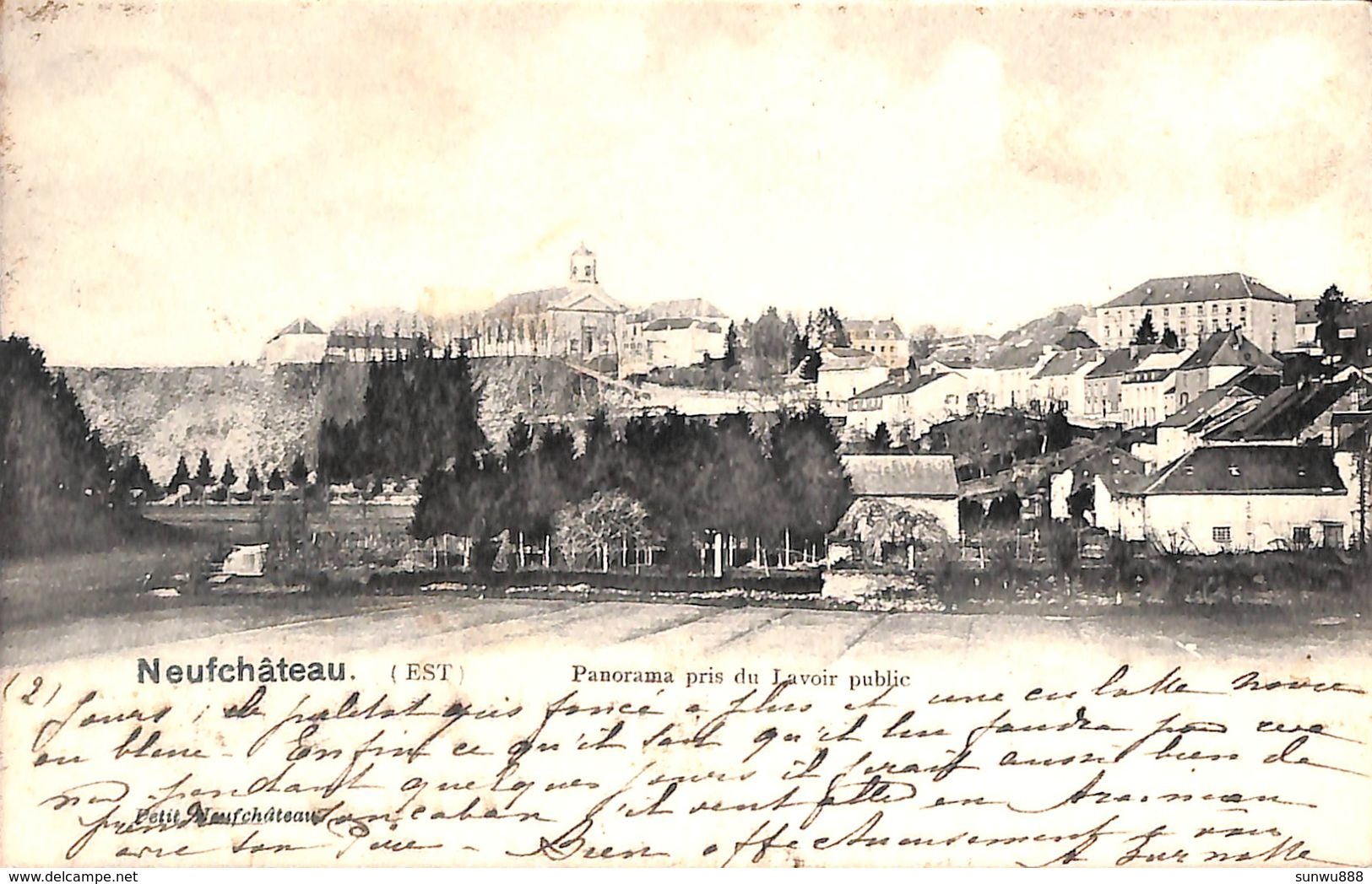 Neufchâteau - Panorama Pris Du Lavoir Public (1901) - Neufchâteau