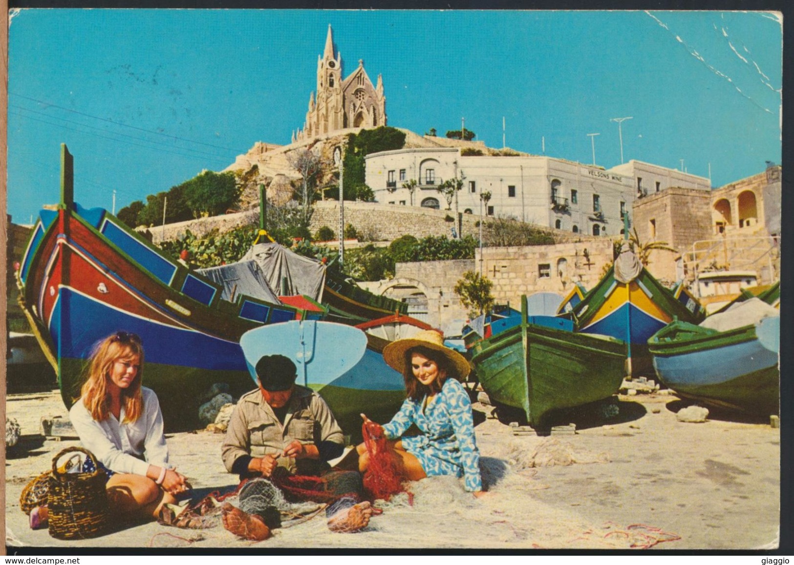 °°° 6524 - MALTA - MGARR - IDYLLIC HARBOUR - 1982 With Stamps °°° - Malta