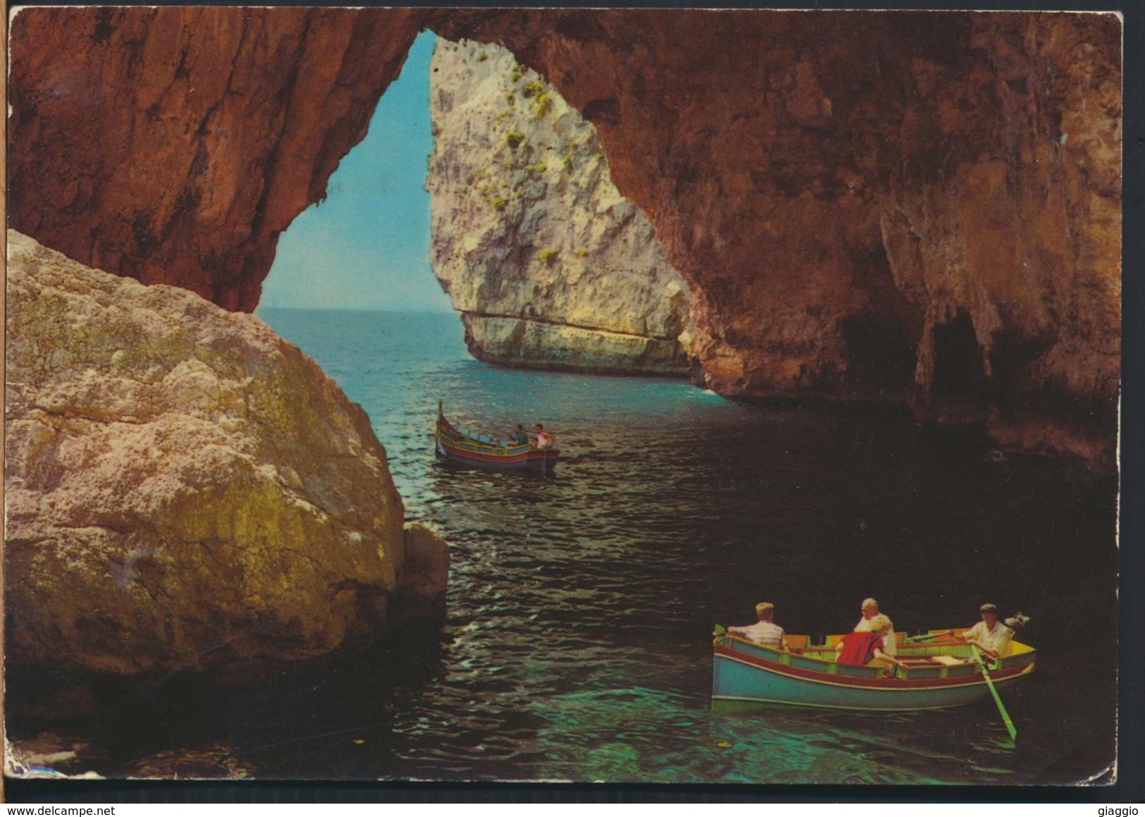 °°° 6526 - MALTA - THE BLUE GROTTO - 1972 With Stamps °°° - Malta