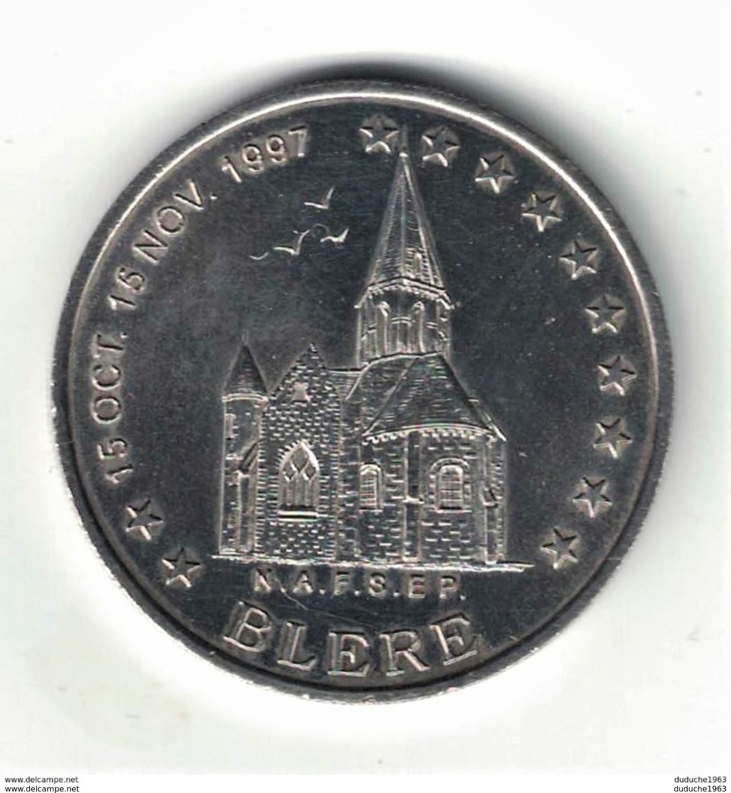 2 Euro Des Villes -  Blère 1997 Tours Et Touraine - Euro Delle Città