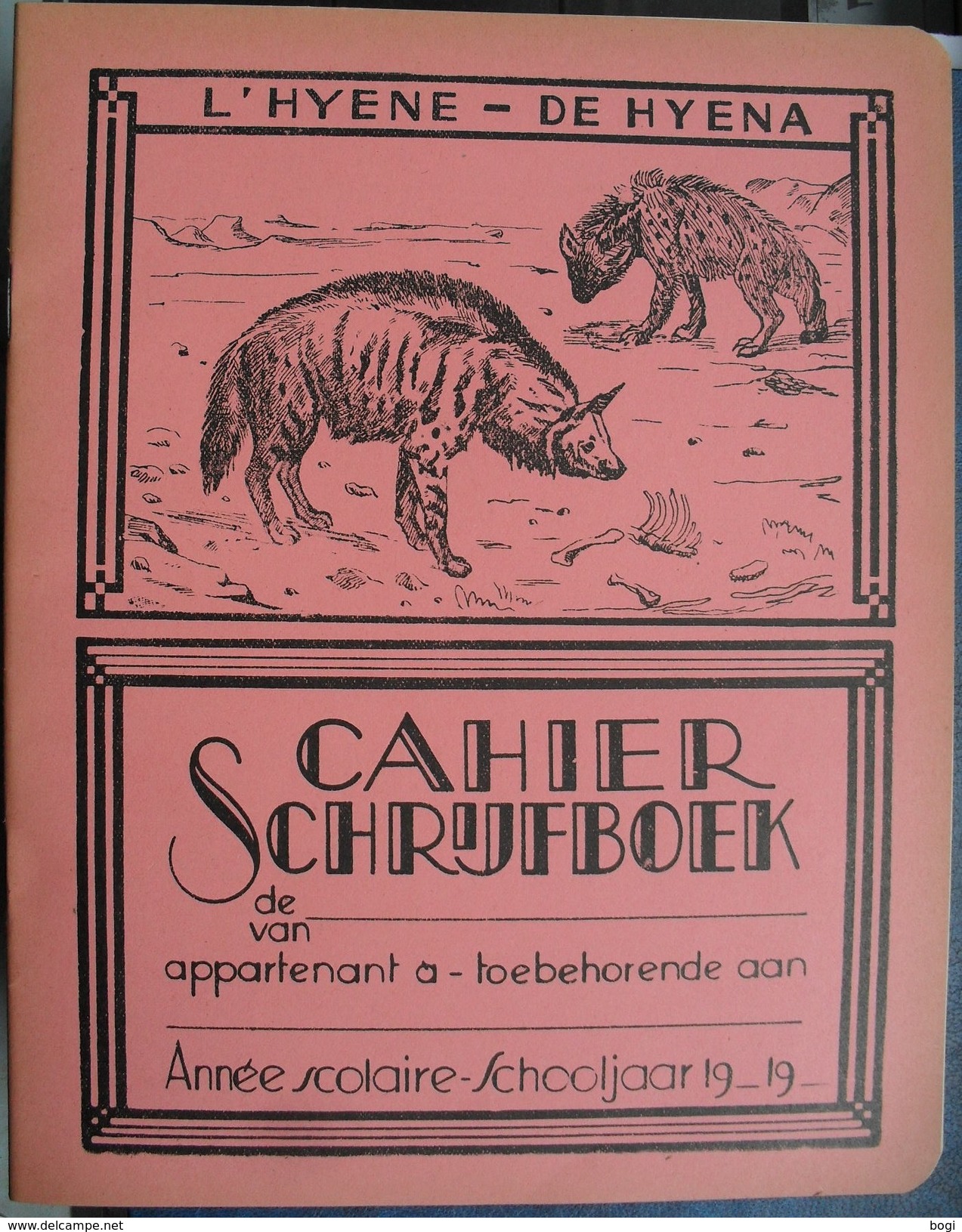 Schrijfboek Cahier De Hyena / L'hyene - Protège-cahiers