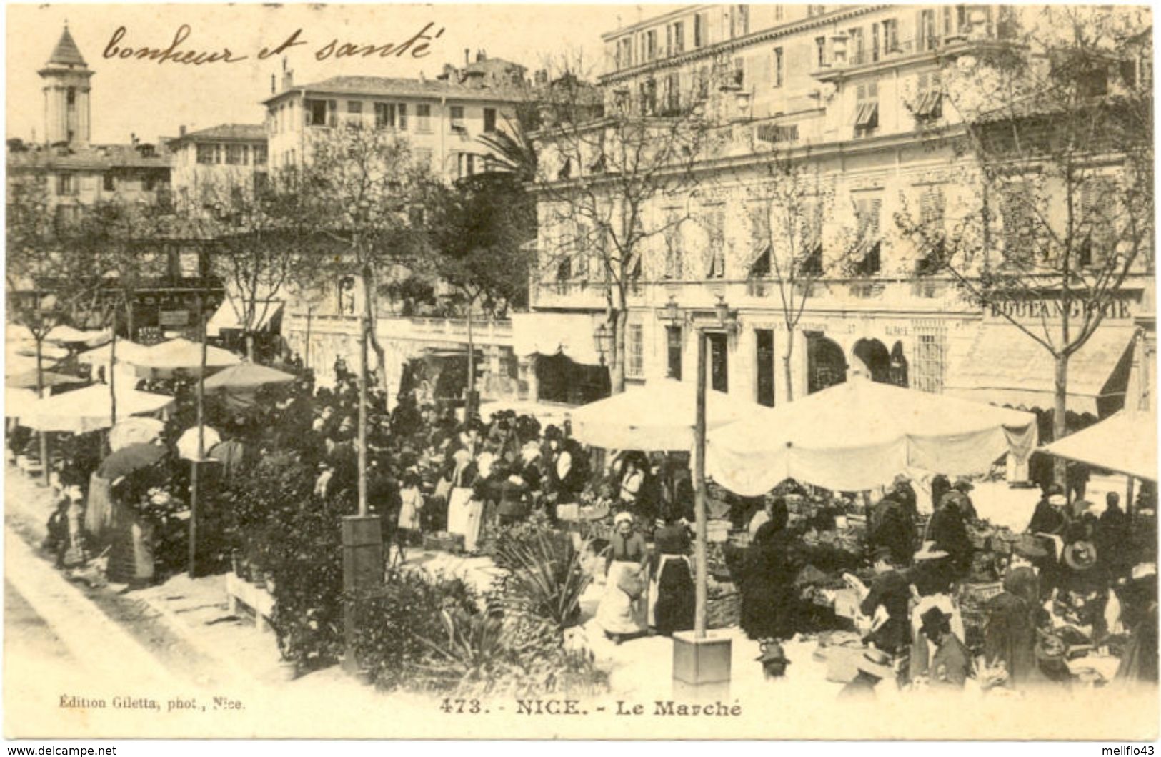 06/CPA A 1900 - Nice - Le Marché - Märkte