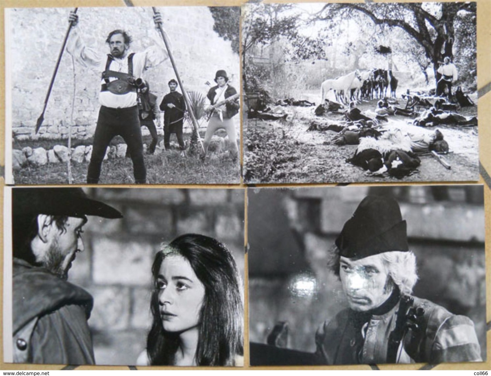 26 Photos Originales Sur Carton Film Robin Hood Nunca Muere Avec Charly Bravo 1975 Cinema Espagne GM - Berühmtheiten