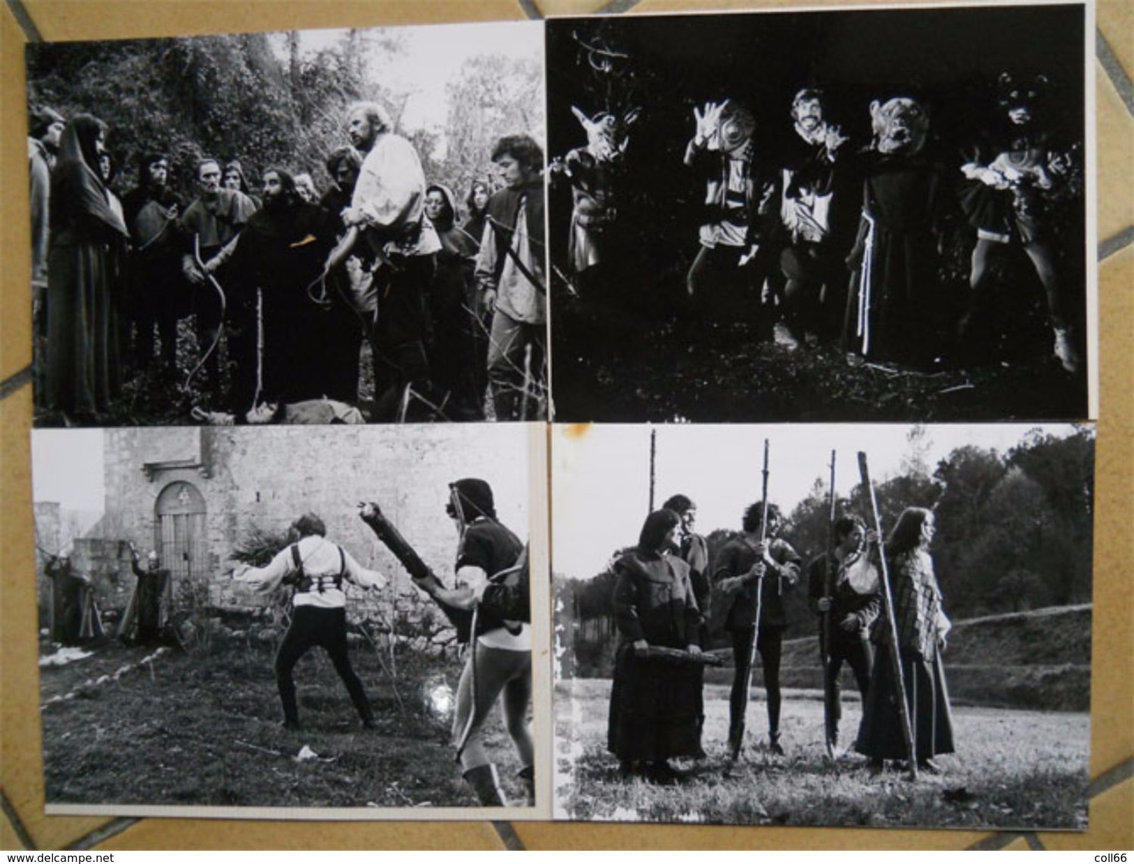 26 photos originales sur carton Film Robin Hood Nunca Muere avec Charly Bravo 1975 Cinema Espagne GM