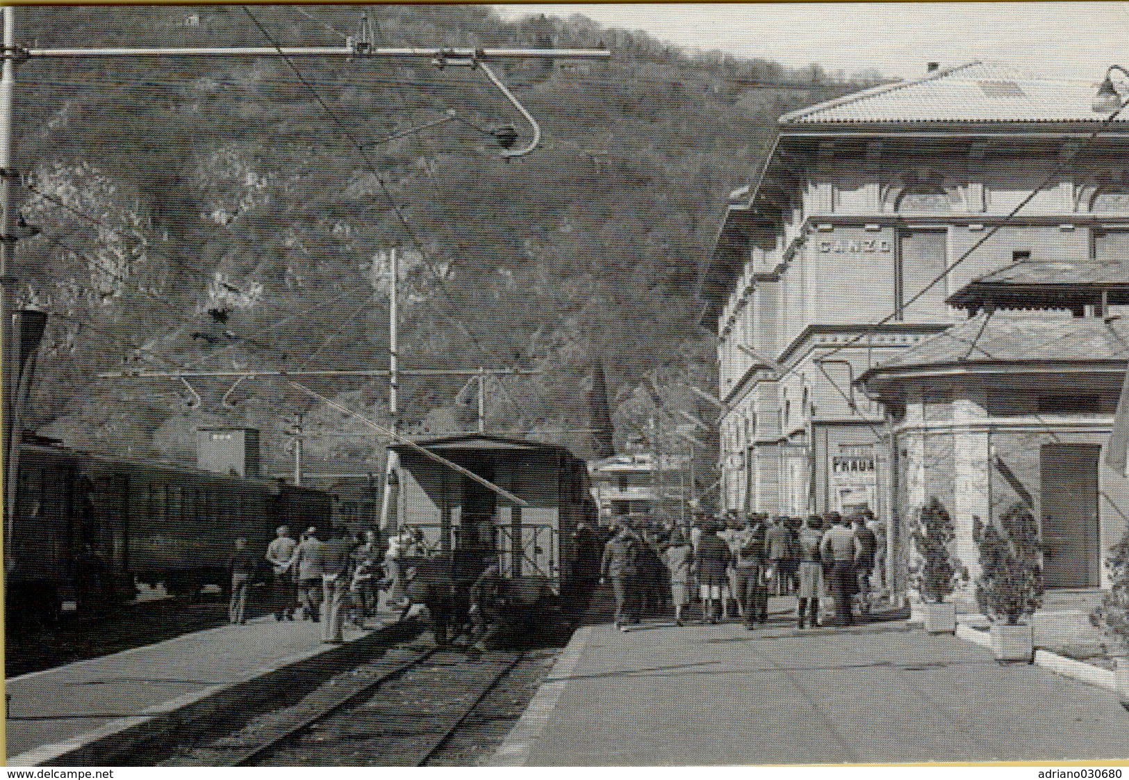 140892 CANZO ASSO STAZIONE LA CARTOLINA HA UN TAGLIO - Como