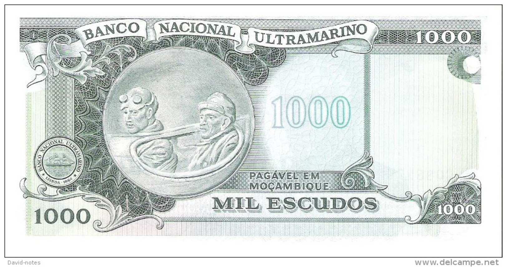 Mozambique - Pick 119 - 1000 Escudos 1972 - Unc - Mozambico