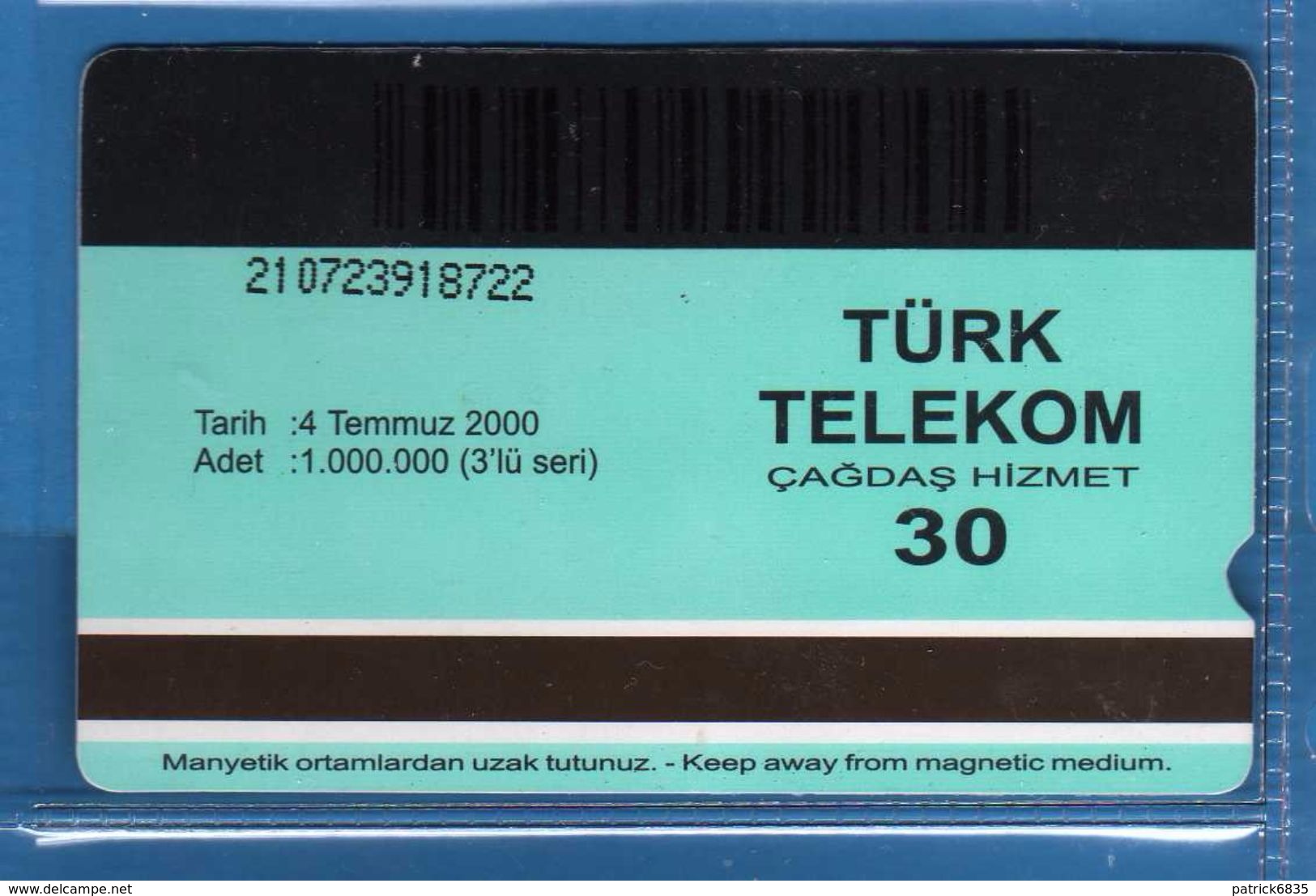 (E.Sm) TURKEY - 2000- TELEKOM - 30 U. ZAMAN TUNELINDE - LOKOMOTIFLER  .vedi Descrizione. - Turquie
