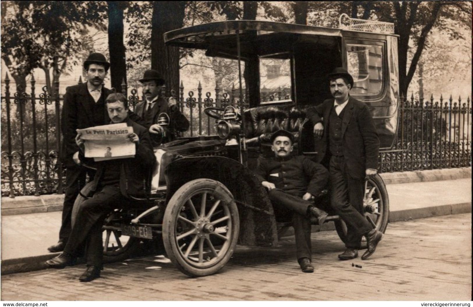 ! Old Photo, Paris Taxi, Taxis, Renault, Foto Duvau, Voiture, Automobil, Car, Frankreich, France, Fotokarte - Taxis & Fiacres