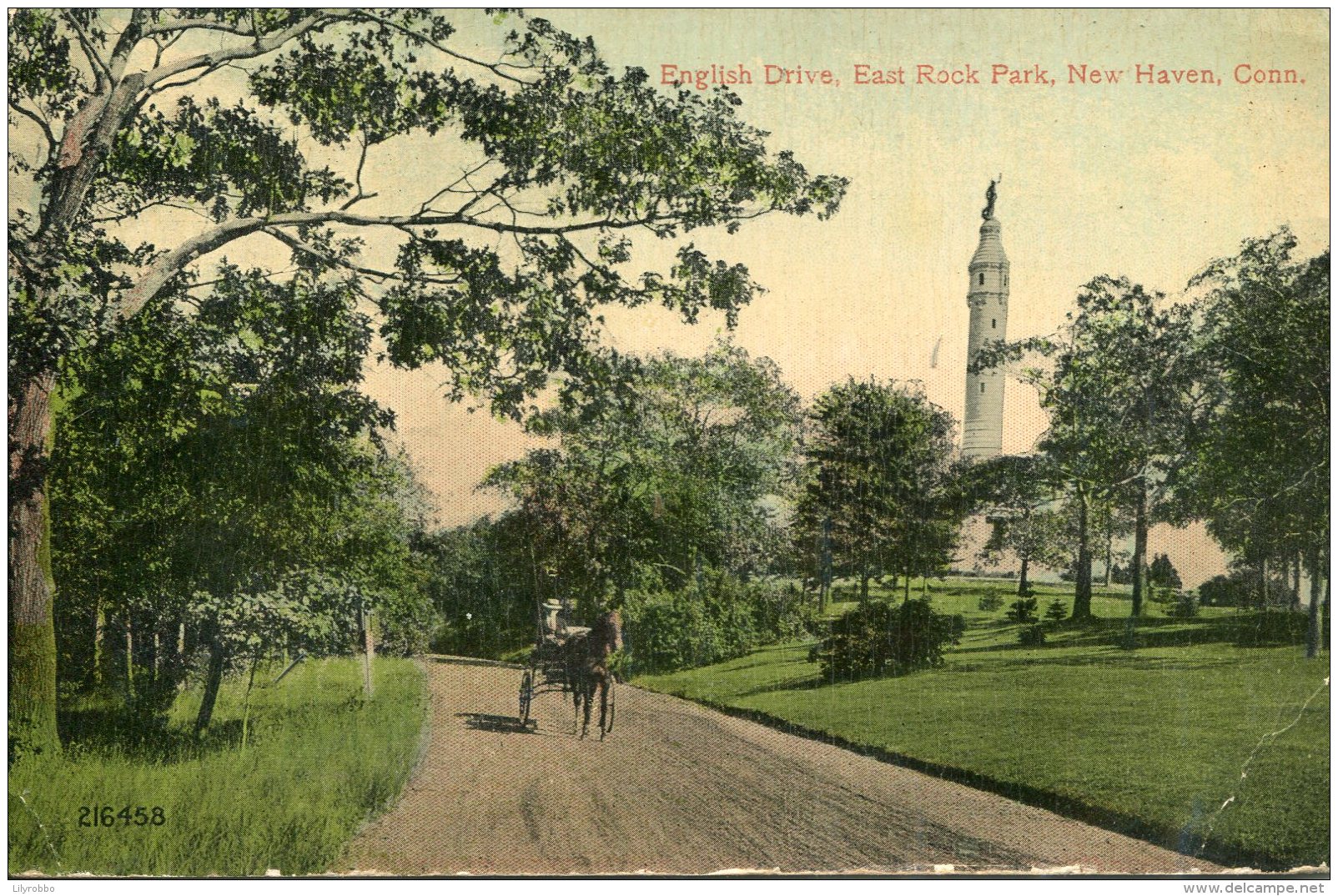 UNITED STATES -   English DriveEast Rook Park NEW HAVEN Conn 1914 - VG Postmark - New Haven