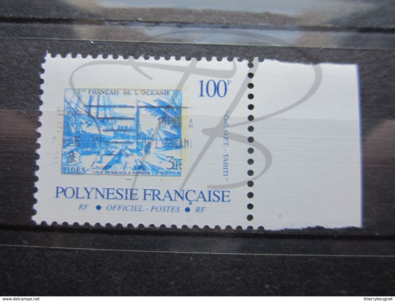 VEND BEAU TIMBRE DE SERVICE DE POLYNESIE FRANCAISE N° 24a +BDF , XX !!! - Dienstzegels