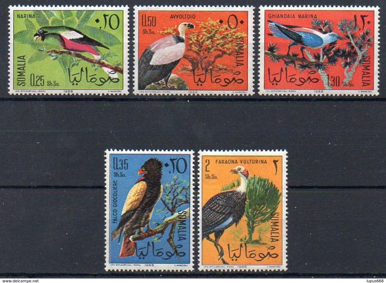 Somalia  1966 MiNr. 84 / 88  **/ Mnh ;  Vögel - Autres & Non Classés