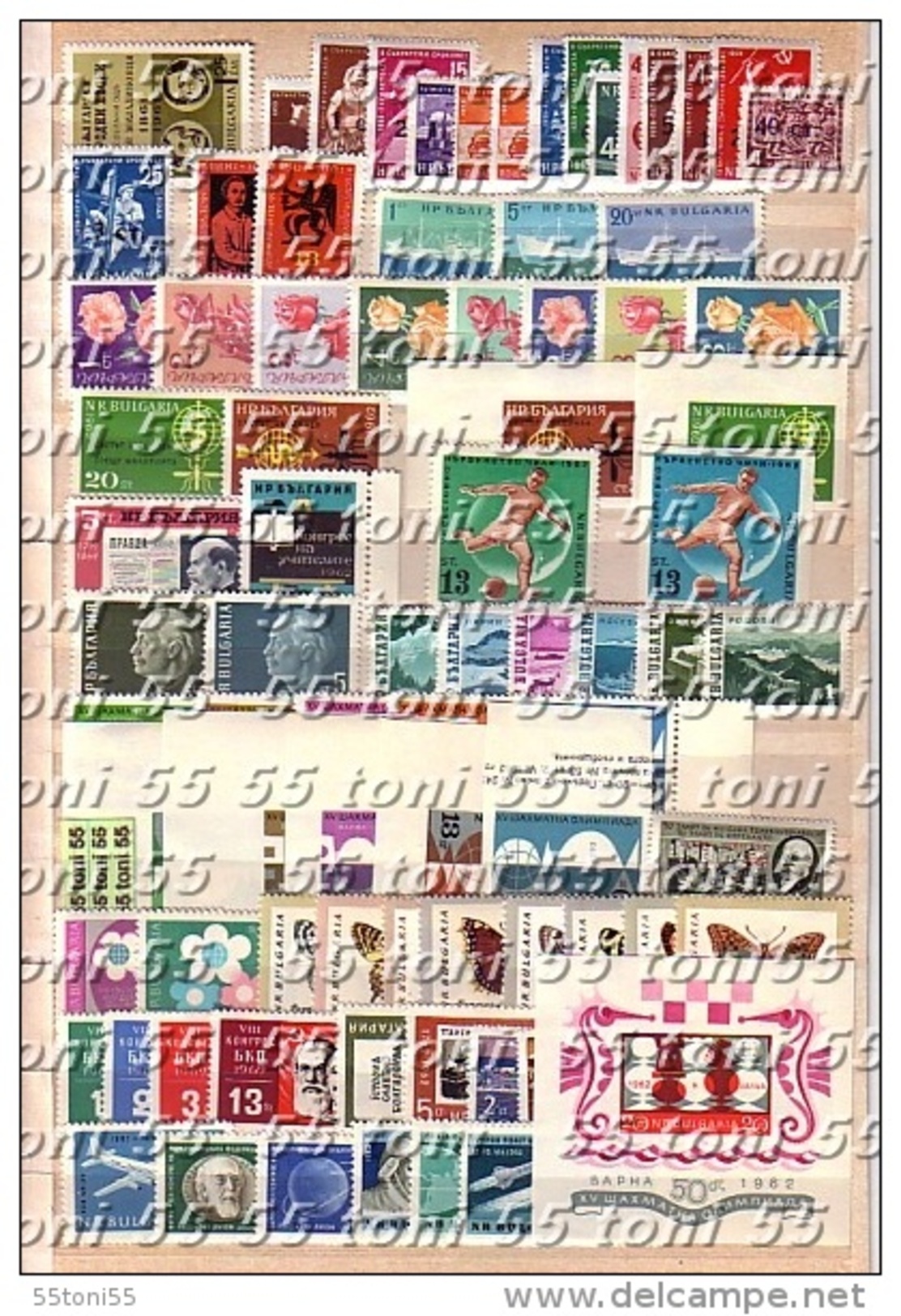 1960;1961;1962;1963;1964 Compl. MNH ** Yvert 993-1302+P.A.78-109 + 7BF-7/14  Bulgarie/ Bulgaria - Années Complètes