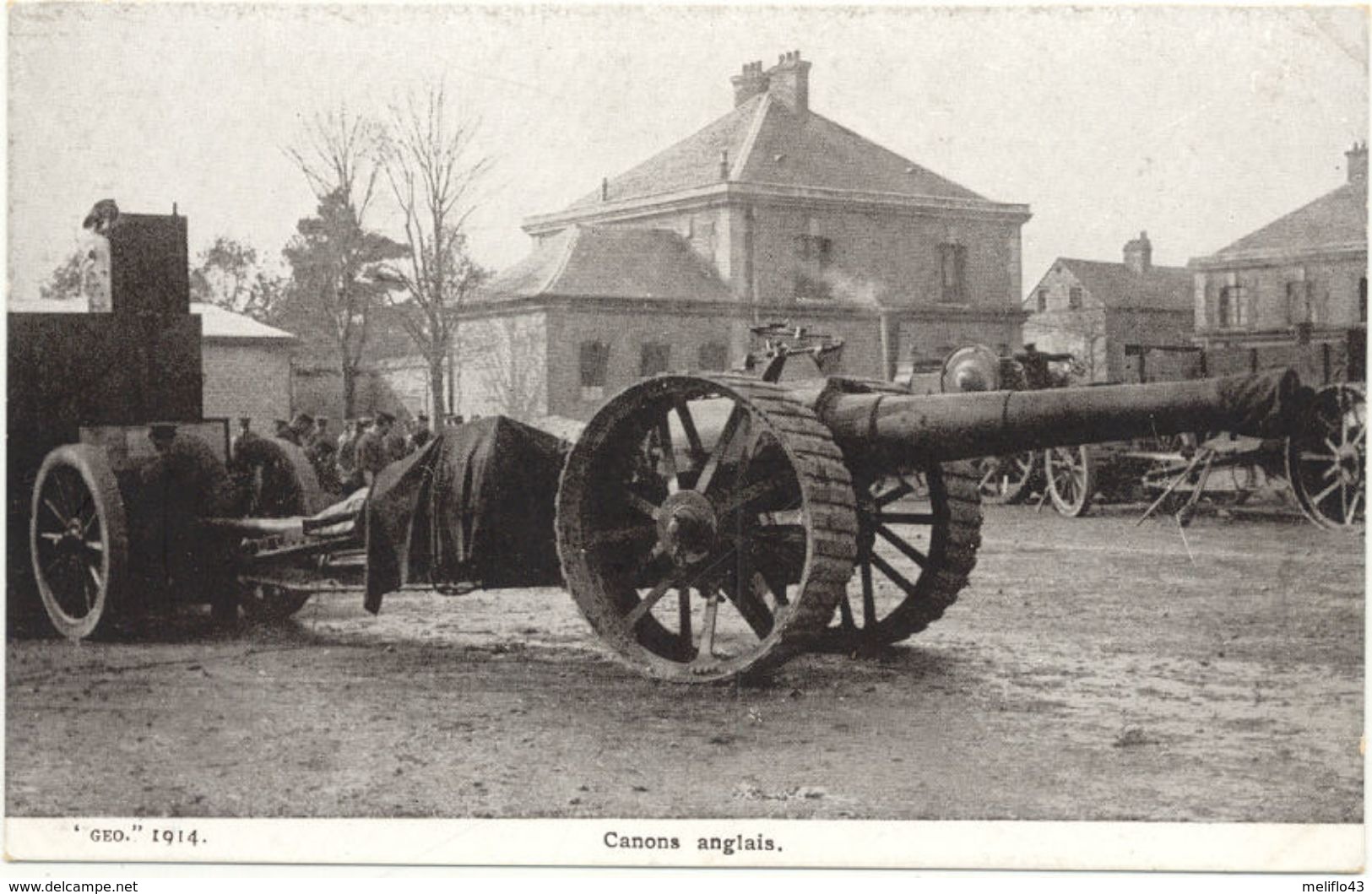 Militaria /CPA - Canon Anglais - Matériel