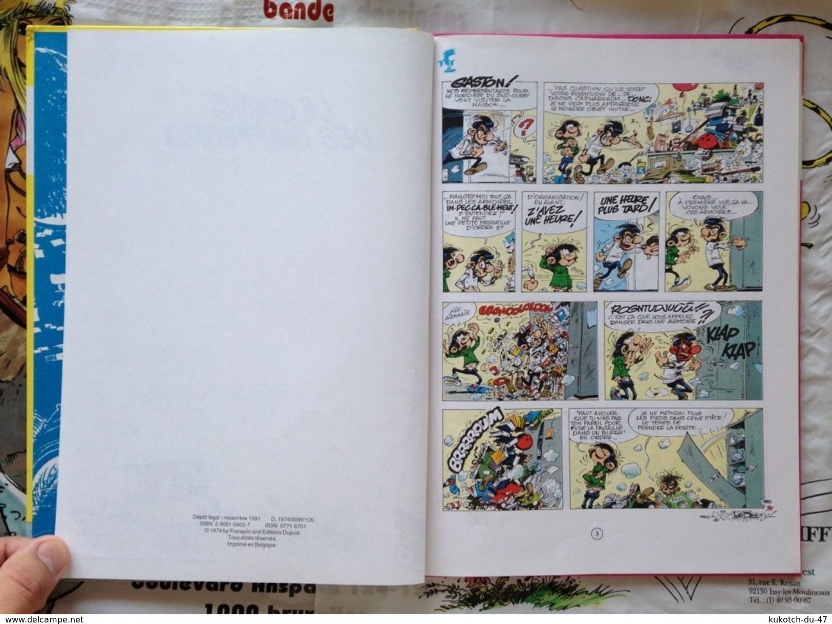 BD Gaston - Le Gang Des Gaffeurs - Franquin (1991) - Gaston