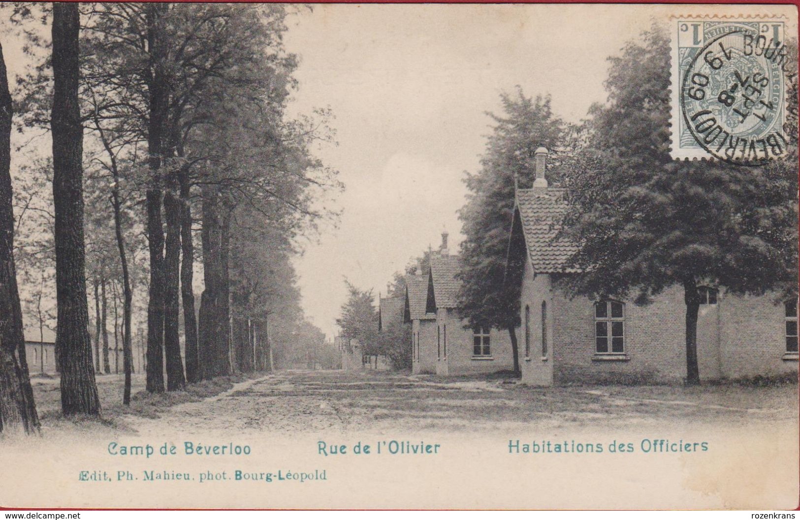 Kamp Van Beverloo Rue De L'Olivier Habitations Des Officiers Belgian Army Military Barracks Officer's Dwelling 1909 - Leopoldsburg (Kamp Van Beverloo)