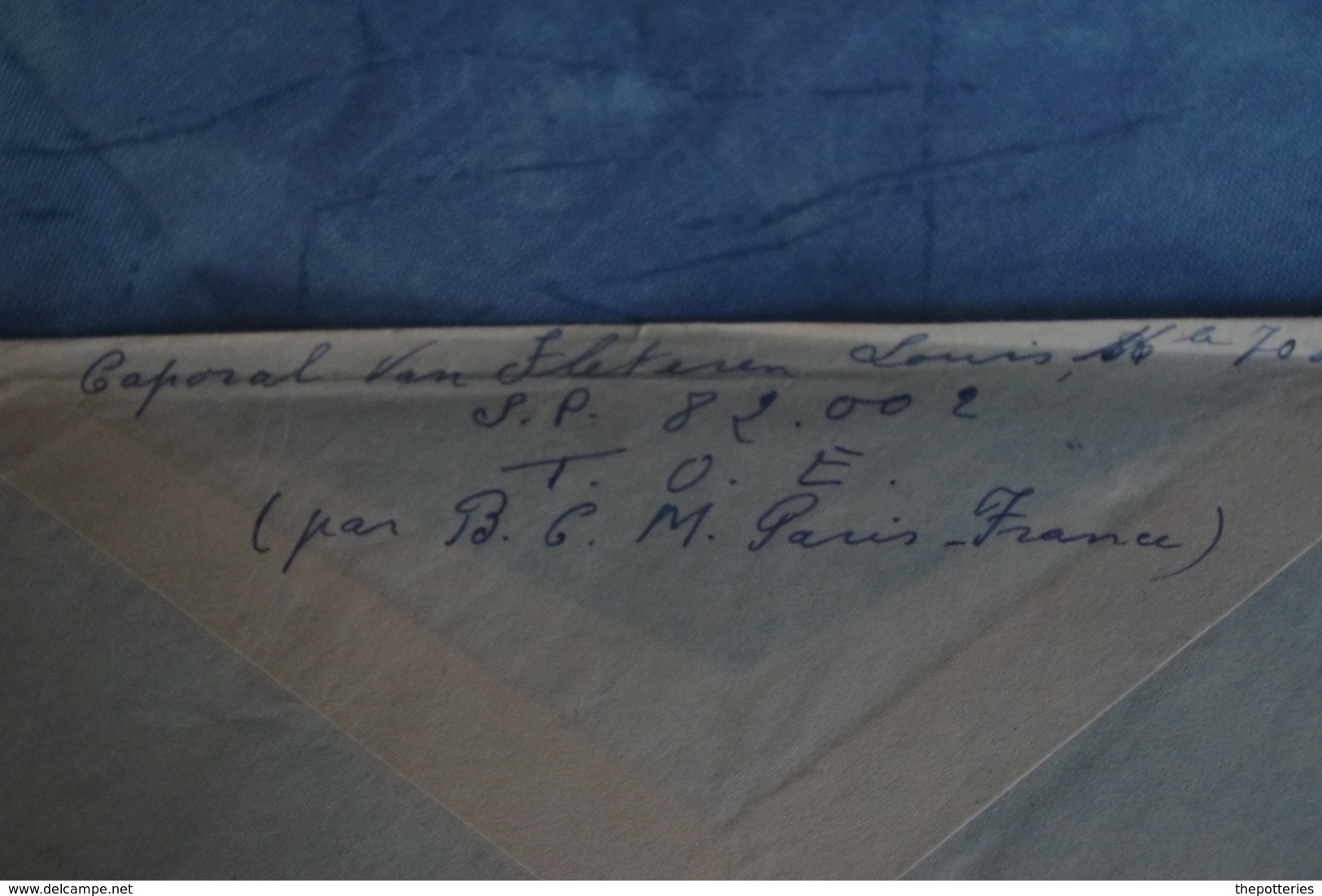 2-307 FM Seul Sur Lettre 1952 Lettre Pour étranger  T O E Indochine USA Par Paris Légion étrangere Secteur Postal 82.002 - Vietnamkrieg/Indochinakrieg