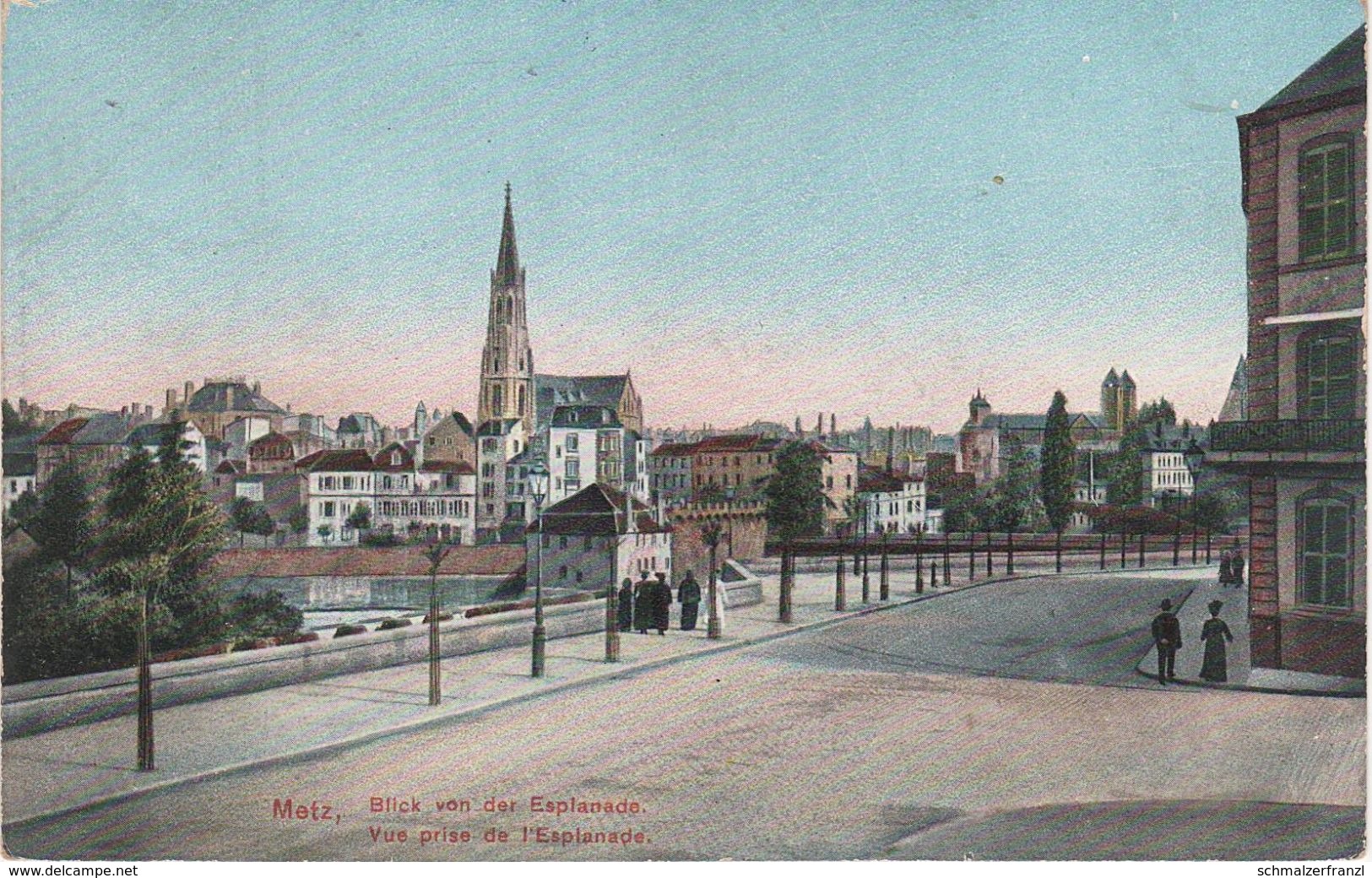 CPA - AK Metz Blick Vue Esplanade Kirche Eglise Mosel Moselle Lothringen Lorraine A Elsaß Alsace Eupen Malmedy - Lothringen