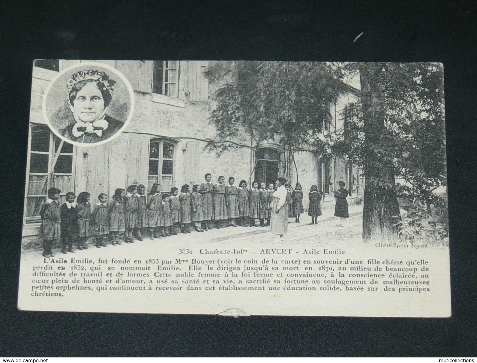 ARVERT / ARDT MARENNES / LA TREMBLADE    1910   ASILE EMILIE UNE CLASSE  ENFANTINE     CIRC OUI  EDIT - Autres & Non Classés