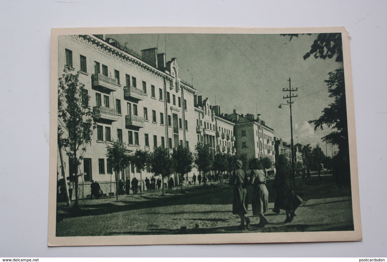 Estonia. Narva. Lenin Street - OLD USSR PC 1950s - Animated - Estonia