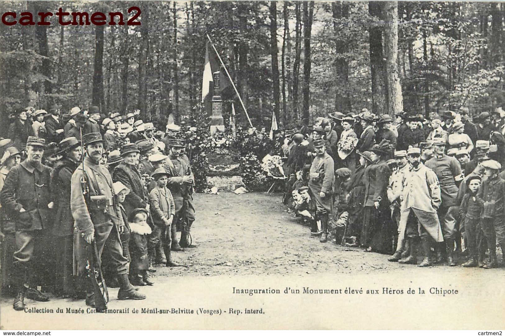 MENIL-SUR-BELVITTE INAUGURATION D'UN MONUMENT ELEVE AUX HEROS DE LA CHIPOTE 88 - Autres & Non Classés