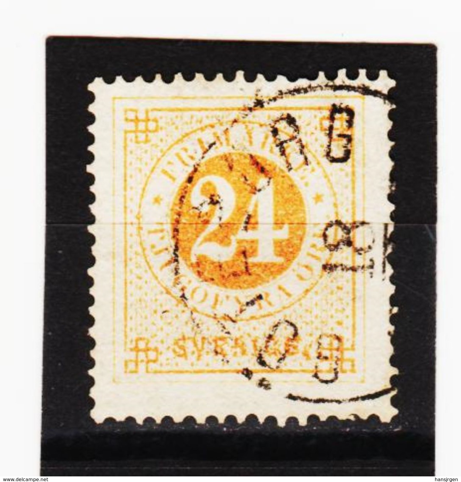 MAG1282 SCHWEDEN  1872 Michl 23 A Gez.14  Used / Gestempelt ZÄHNUNG SIEHE ABBILDUNG - Usados