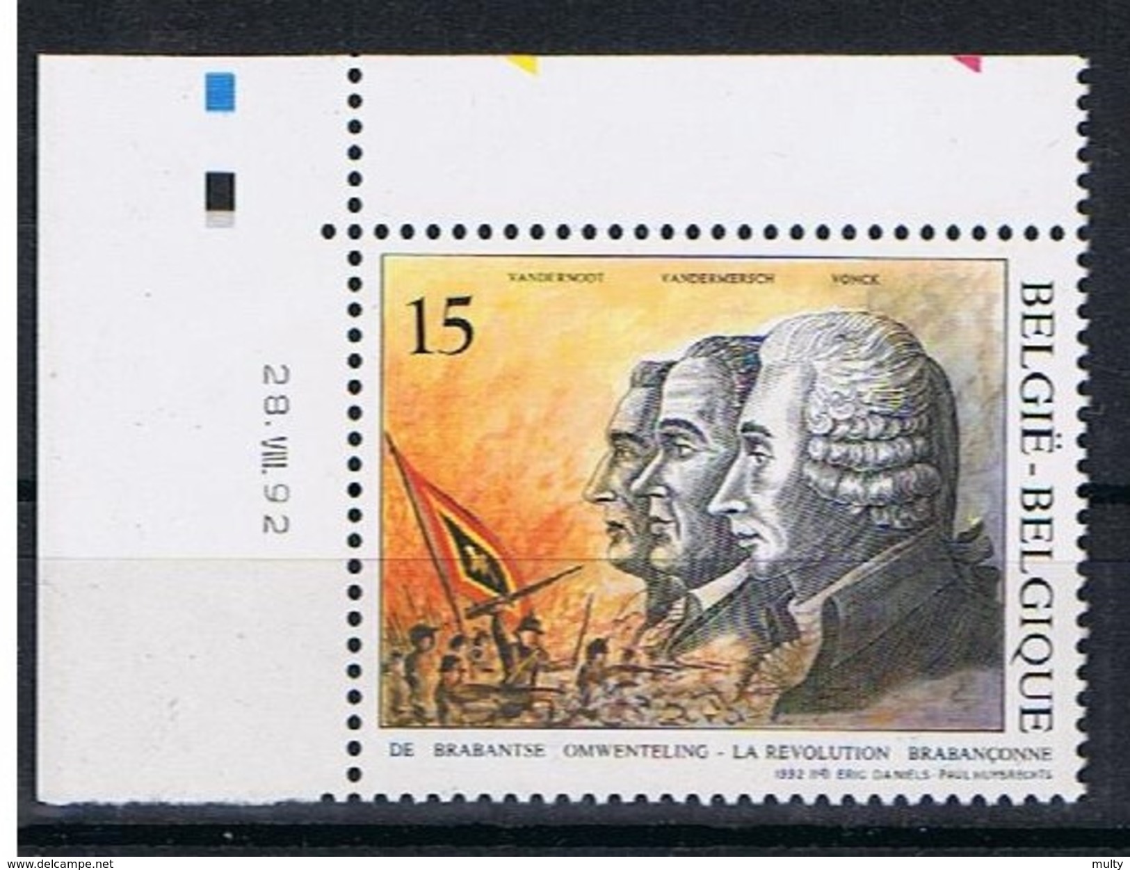 Belgie OCB 2482 (**) Met Drukdatum 28 VIII 92. - Hoekdatums