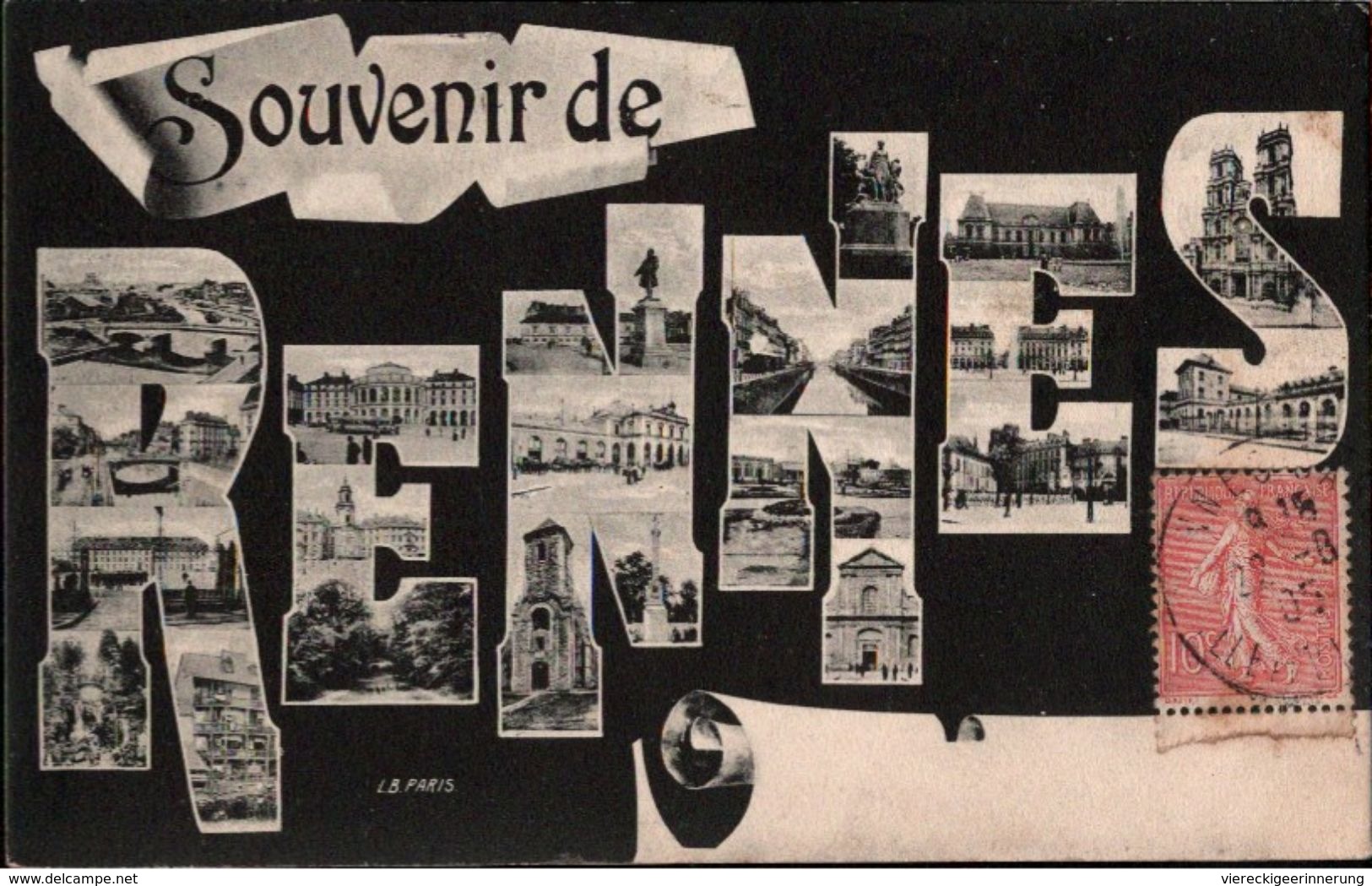 ! [35] Cpa Souvenir De Rennes, 1905, Frankreich - Rennes