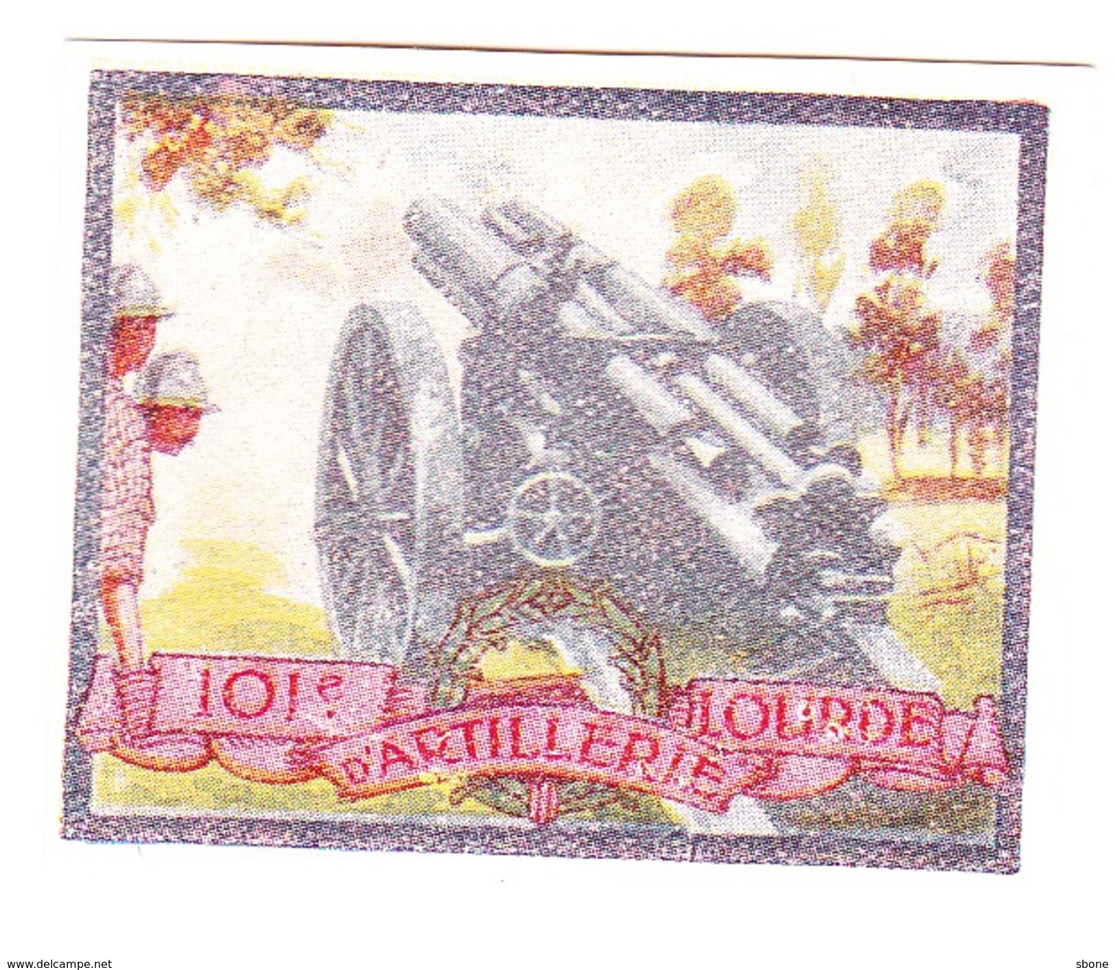 Vignette Militaire Delandre - 101ème Régiment D'artillerie Lourde - Militärmarken
