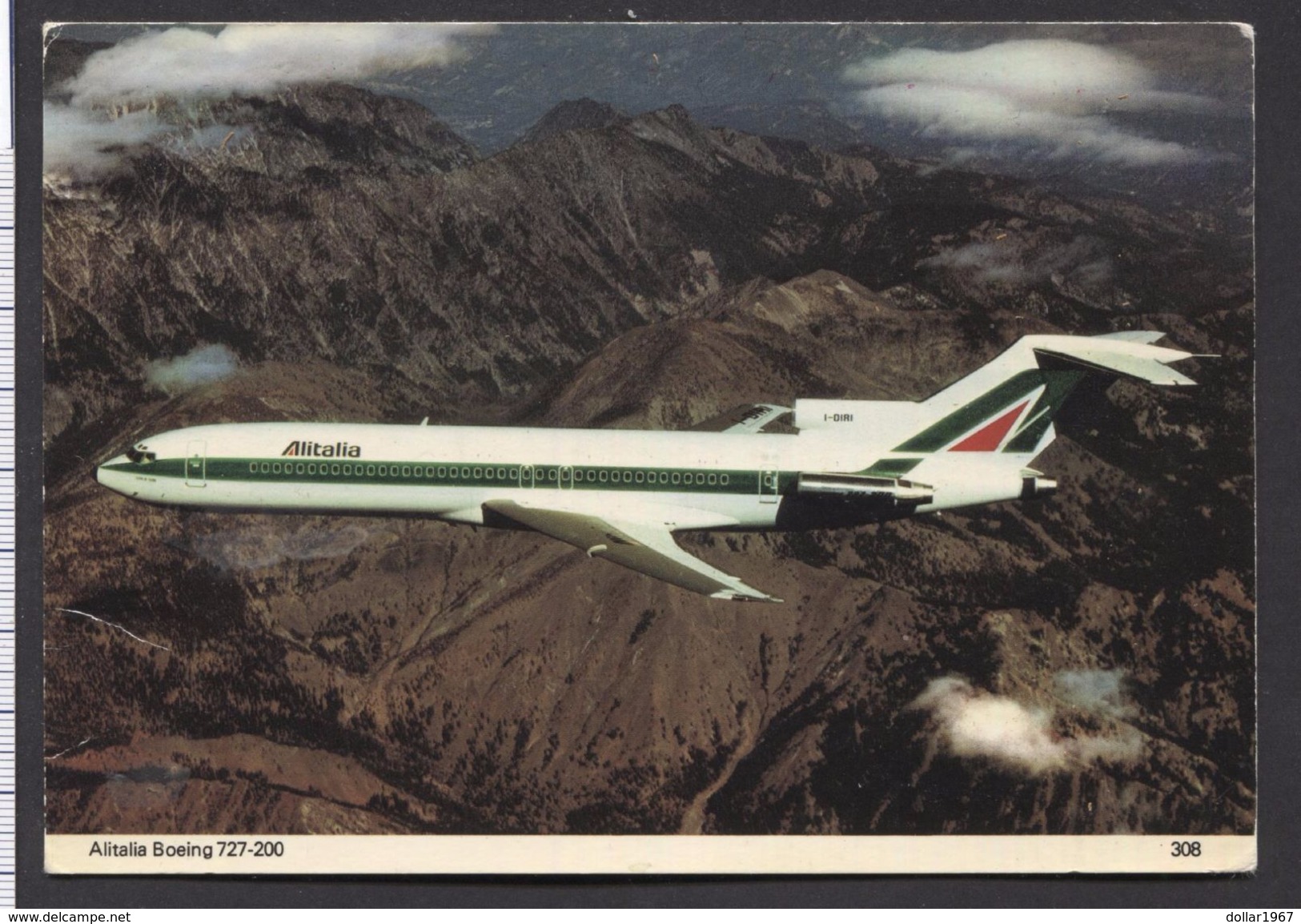 Alitalia Boeing 727-200 - NOT Used - See The 2 Scans For Condition( Originalscan ! ) - 1946-....: Moderne