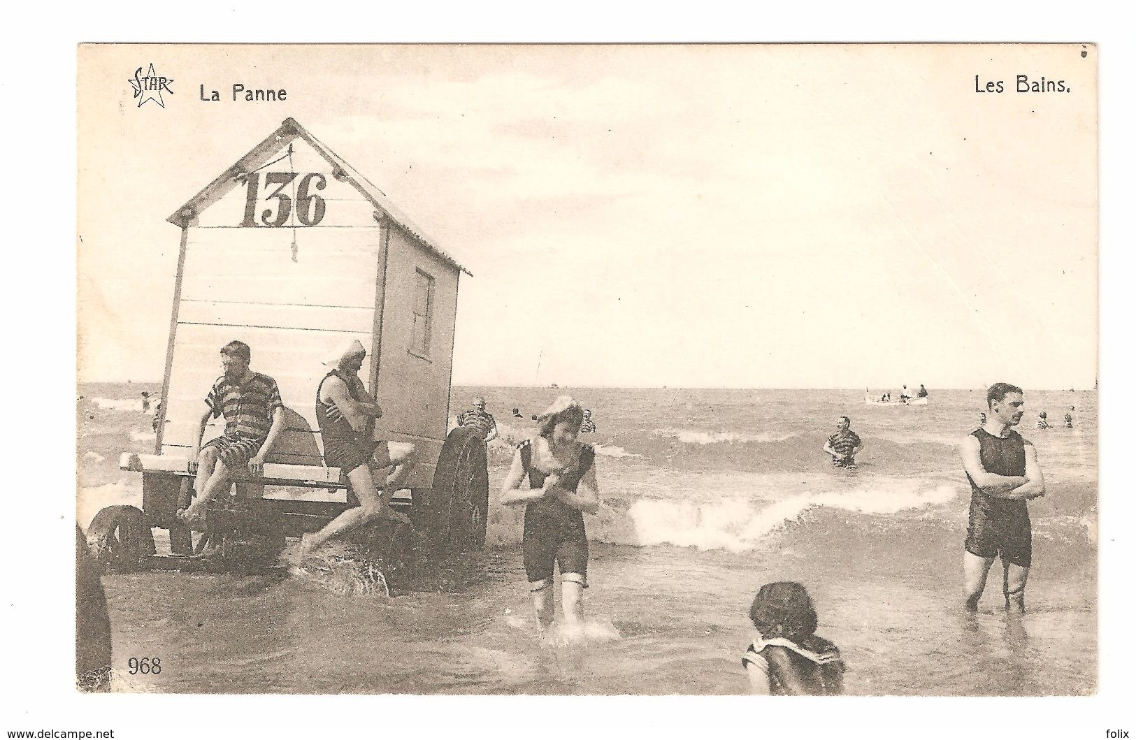 De Panne - Les Bains - Cabine - 1919 - Uitgave De Grave Gand - De Panne