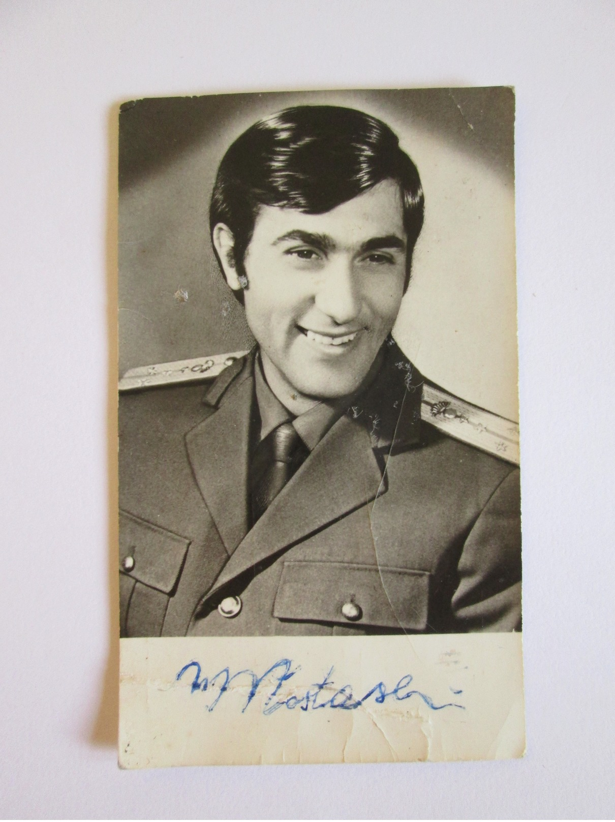 Ilie Nastase In The Uniform Of The Romanian Army Infantry Captain-pocket Calendar With Autograph From 1973 - Petit Format : 1971-80