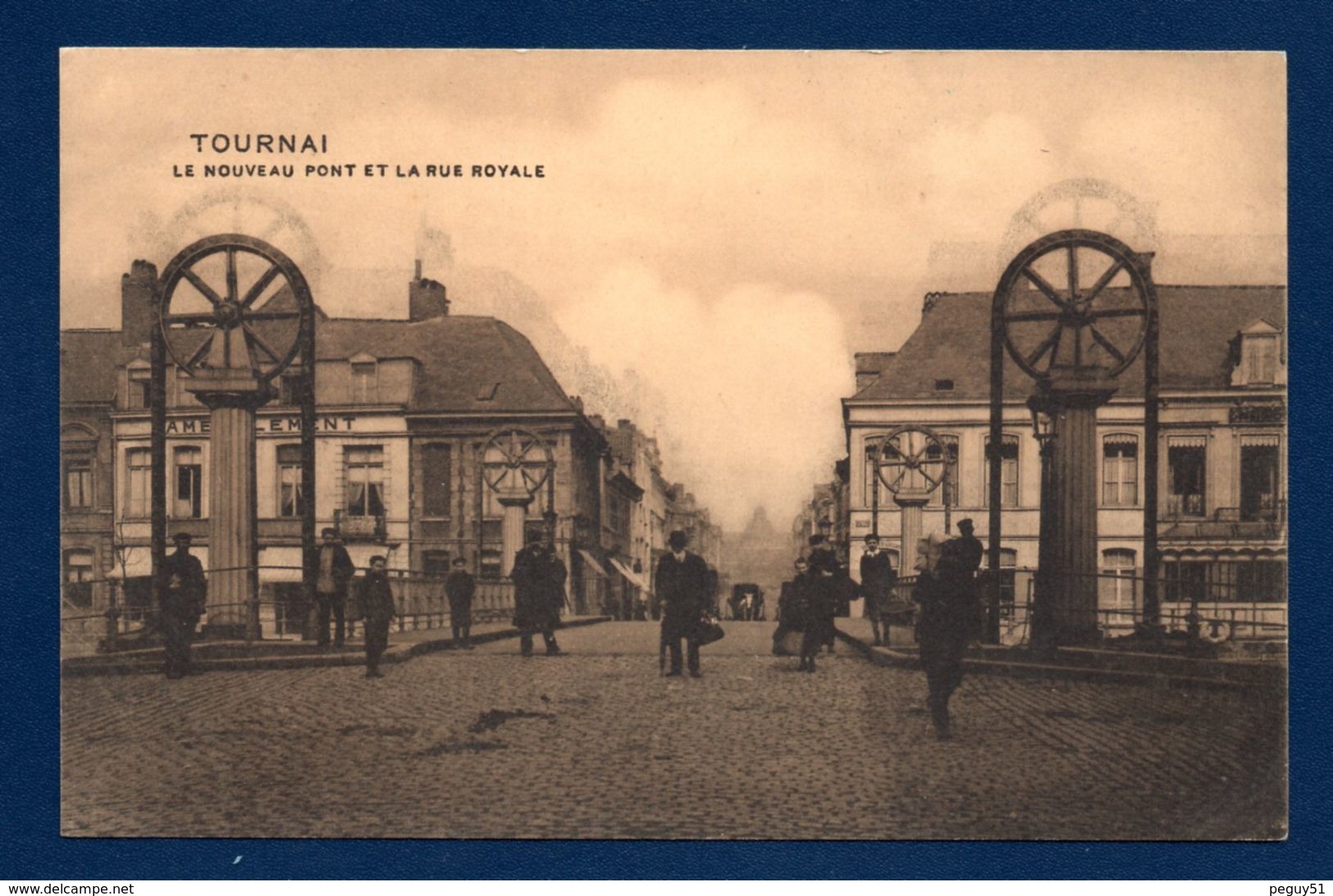 Tournai. Nouveau Pont Notre-Dame Et Rue Royale. Magasin D'ameublement. 1911 - Tournai