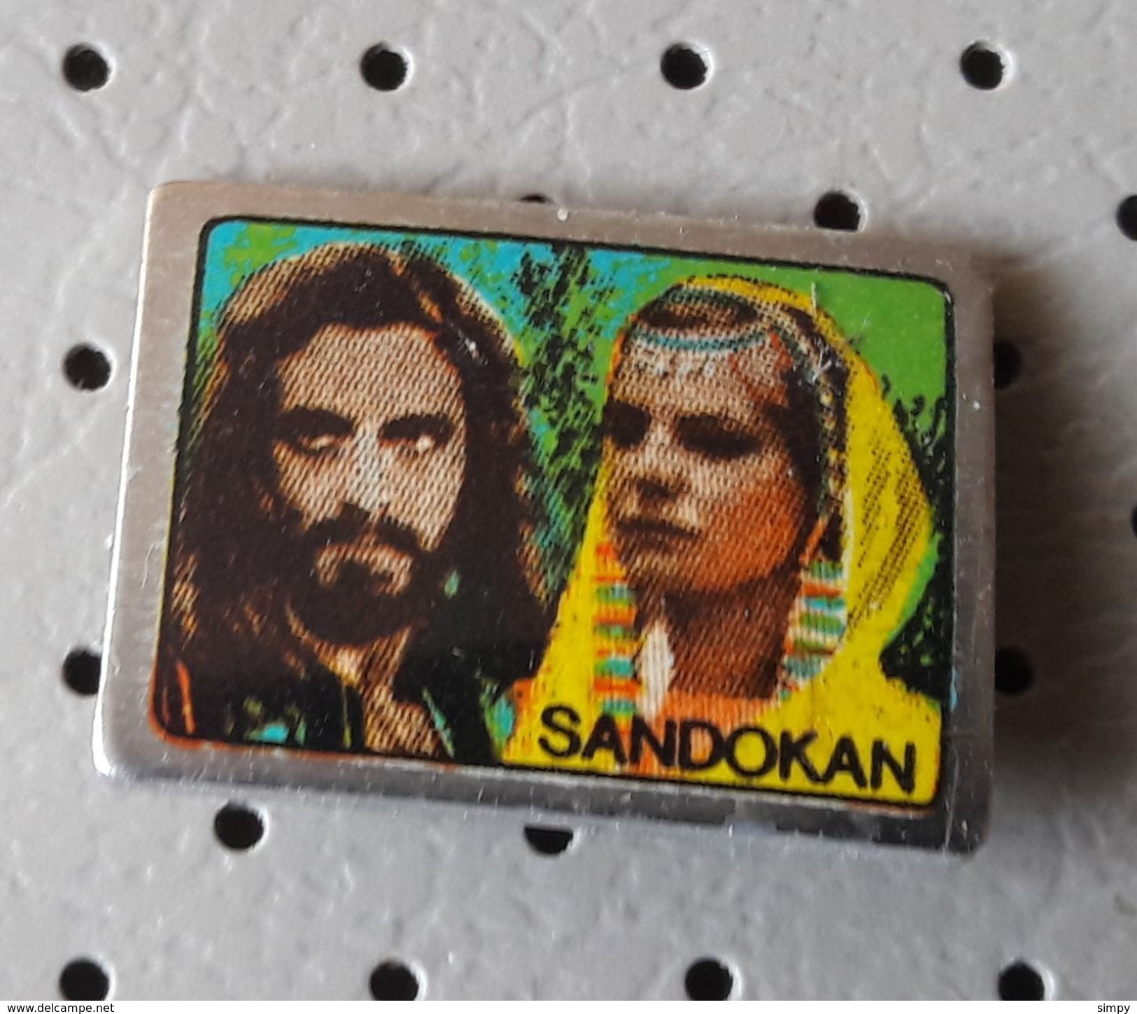 SANDOKAN & Lady Marianna Kabir Bedi  Movies Film , Actor, Movie Star Yugoslavia Pin Badge - Cinéma