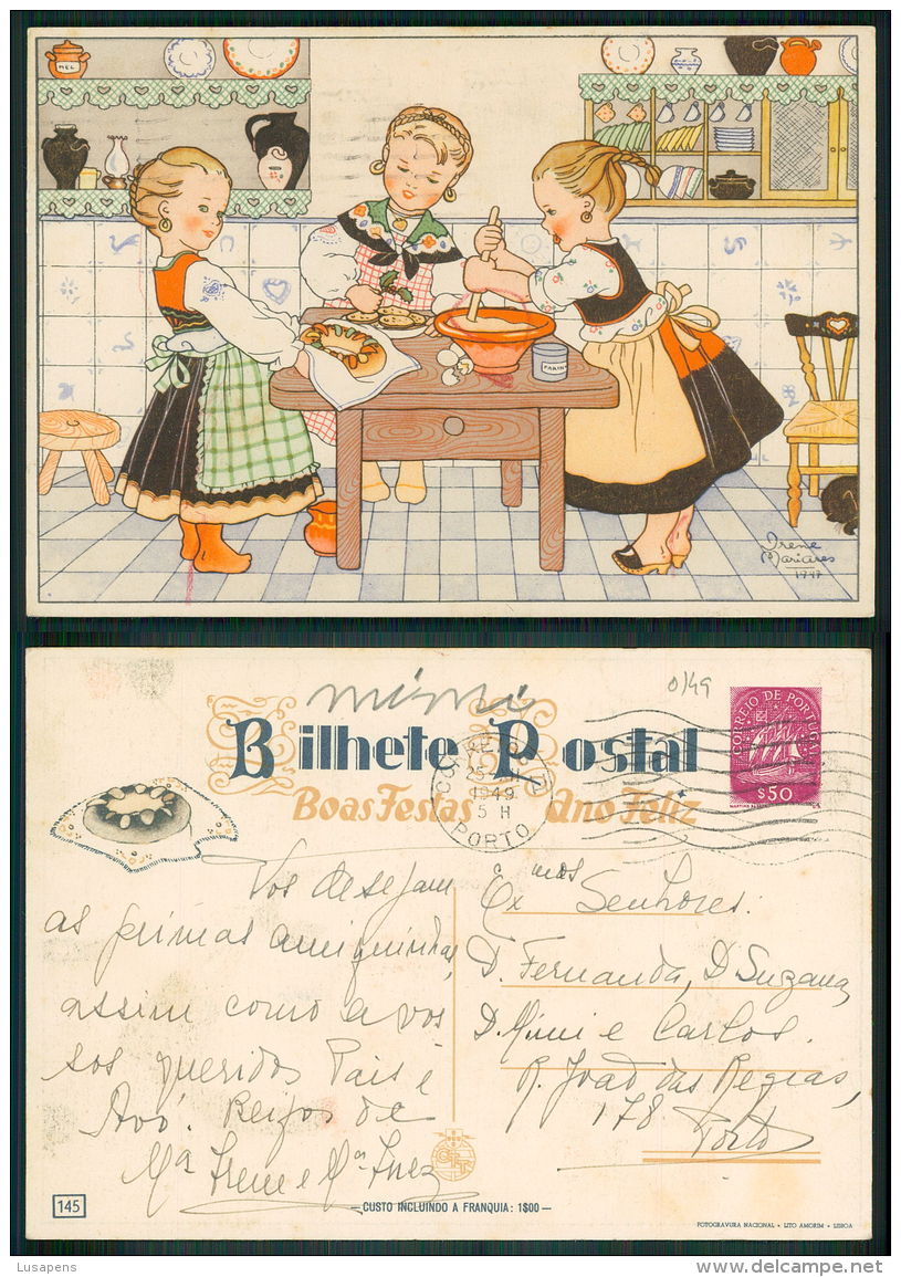 [IP # 0149] INTEIRO POSTAL STATIONERY - BOAS FESTAS - PORTUGAL - CTT N.&ordm; 145 - Entiers Postaux