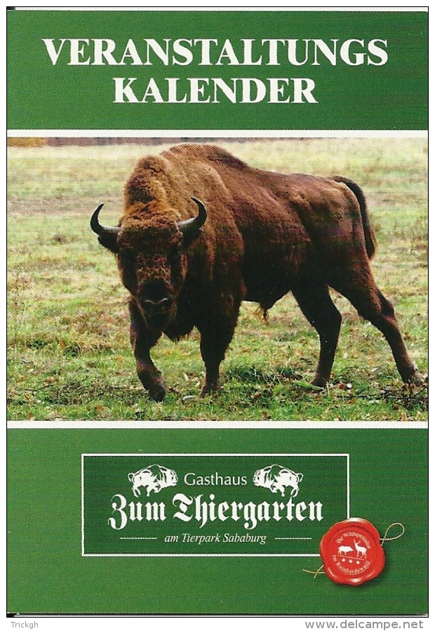 Zum Tiergarten Tierpark Sababurg Hofgeismar / Bison Viande Vlees Meat Gauffre Wafel Waffel - Petit Format : 2001-...