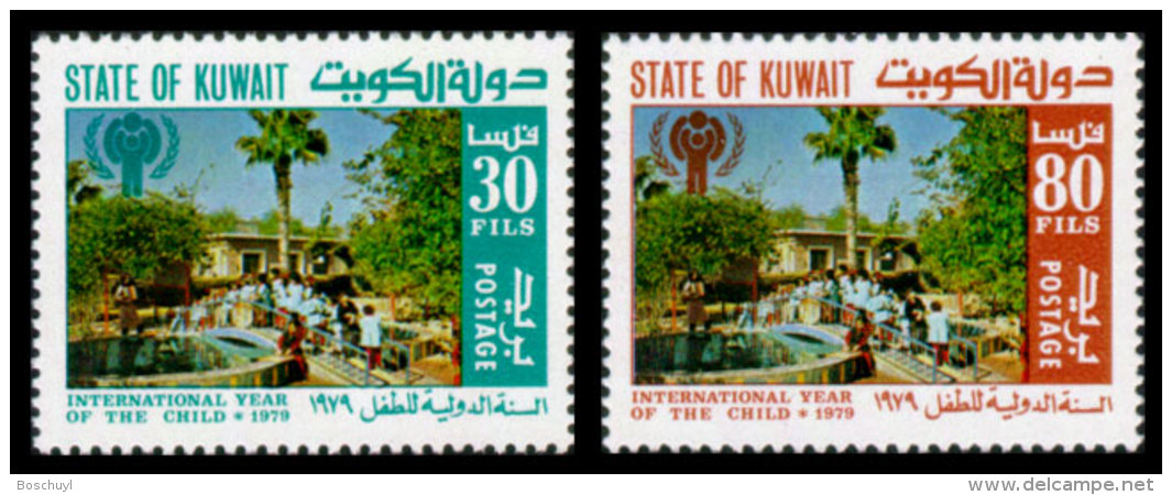 Kuwait, 1979, International Year Of The Child, IYC, UNICEF, United Nations, MNH, Michel 818-819 - Koweït