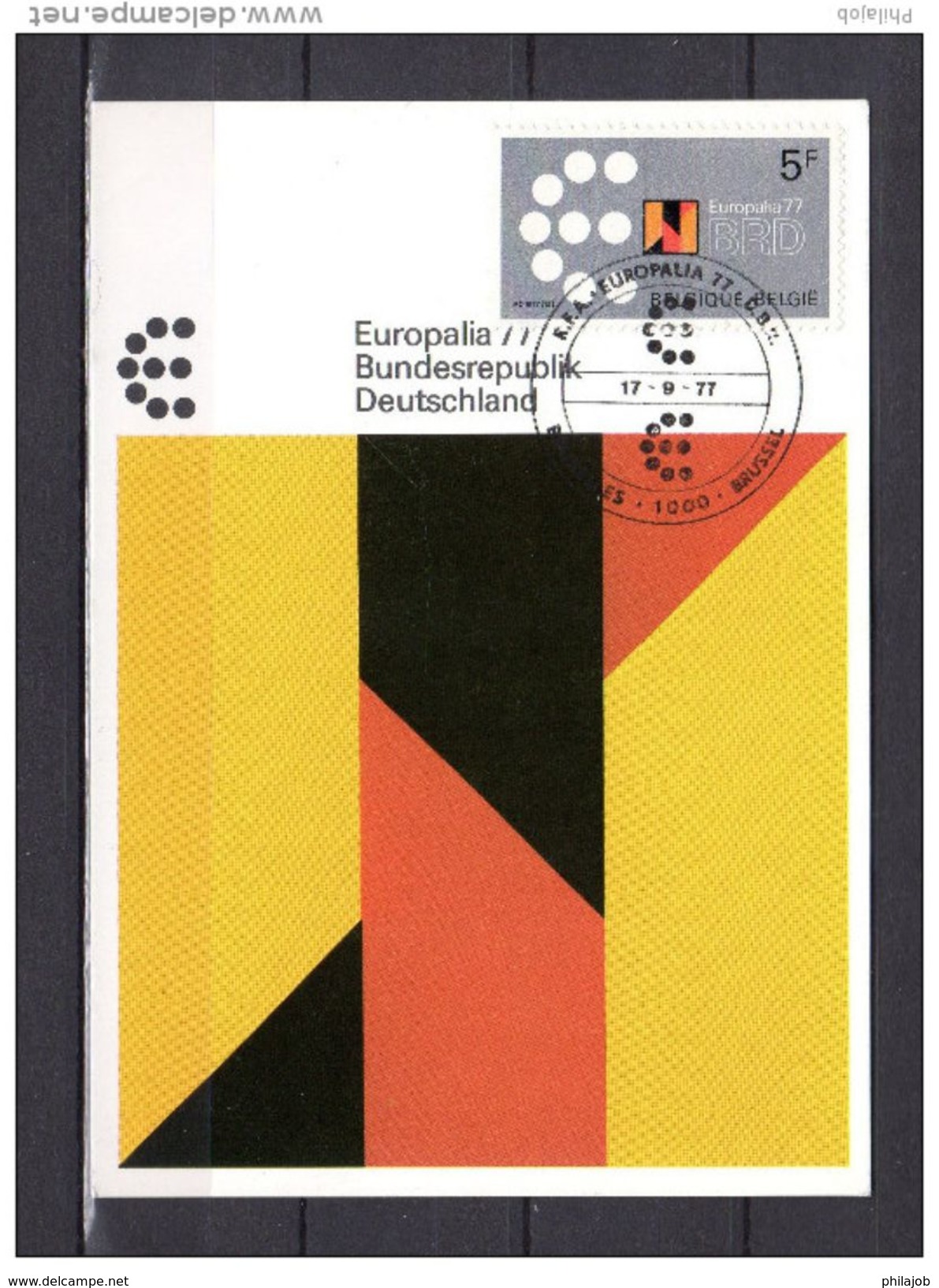 Carte Maximum De 1977 " FESTIVAL CONSACRE A LA RFA ". N° YT 1862.  Parfait état. CM - 1971-1980