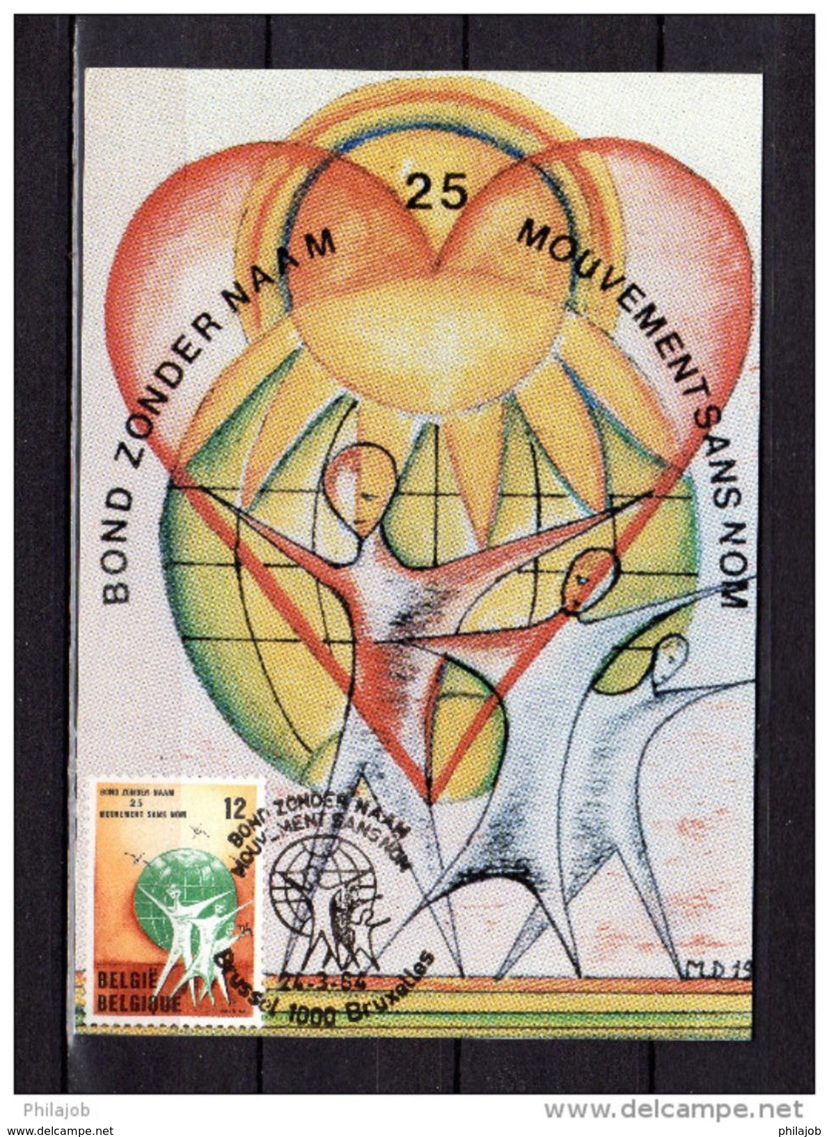 Carte Maximum De 1984 " 25 ANS DE L'ASSOCIATION MOUVEMENT SANS NOM ". N° YT 2127.  Parfait état. CM - 1981-1990