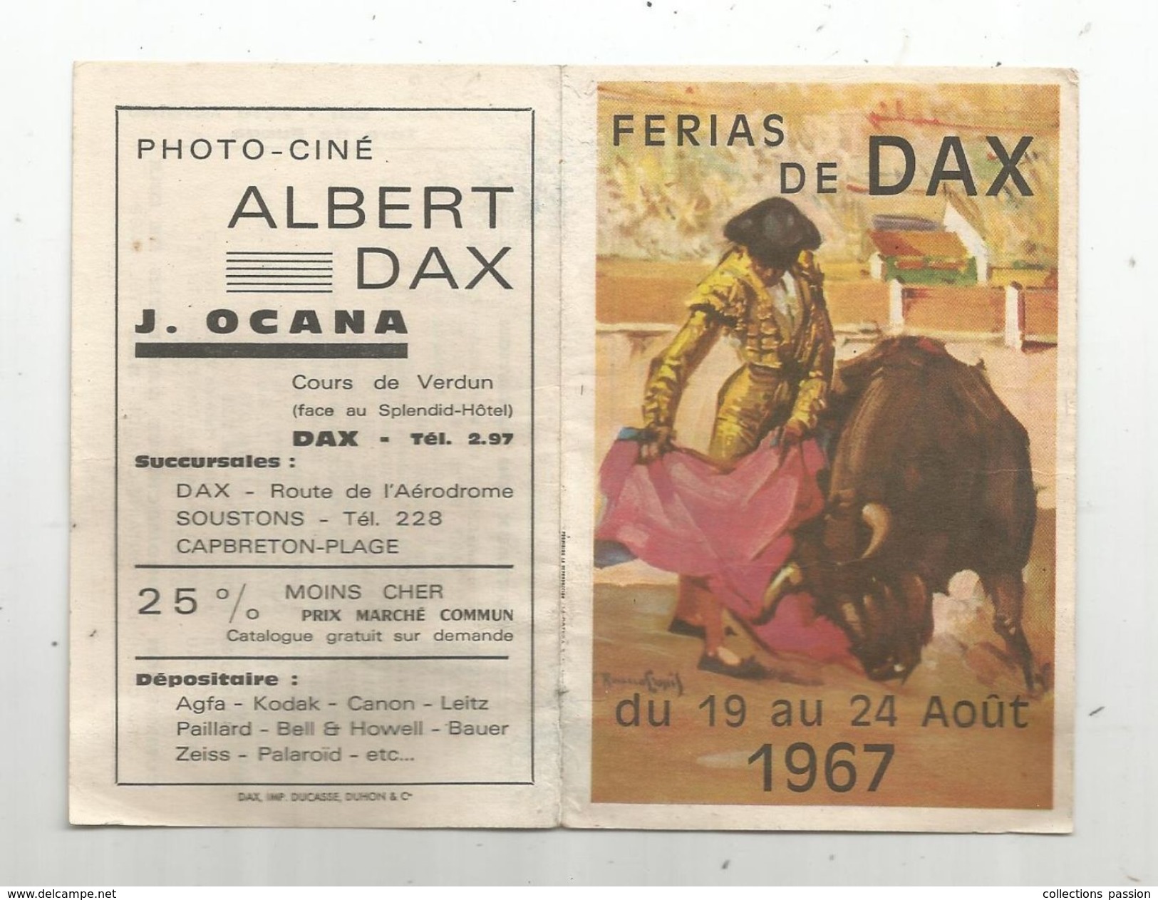 Publicité , FERIA DE DAX , 1967 , 4 Pages, 3 Scans - Pubblicitari