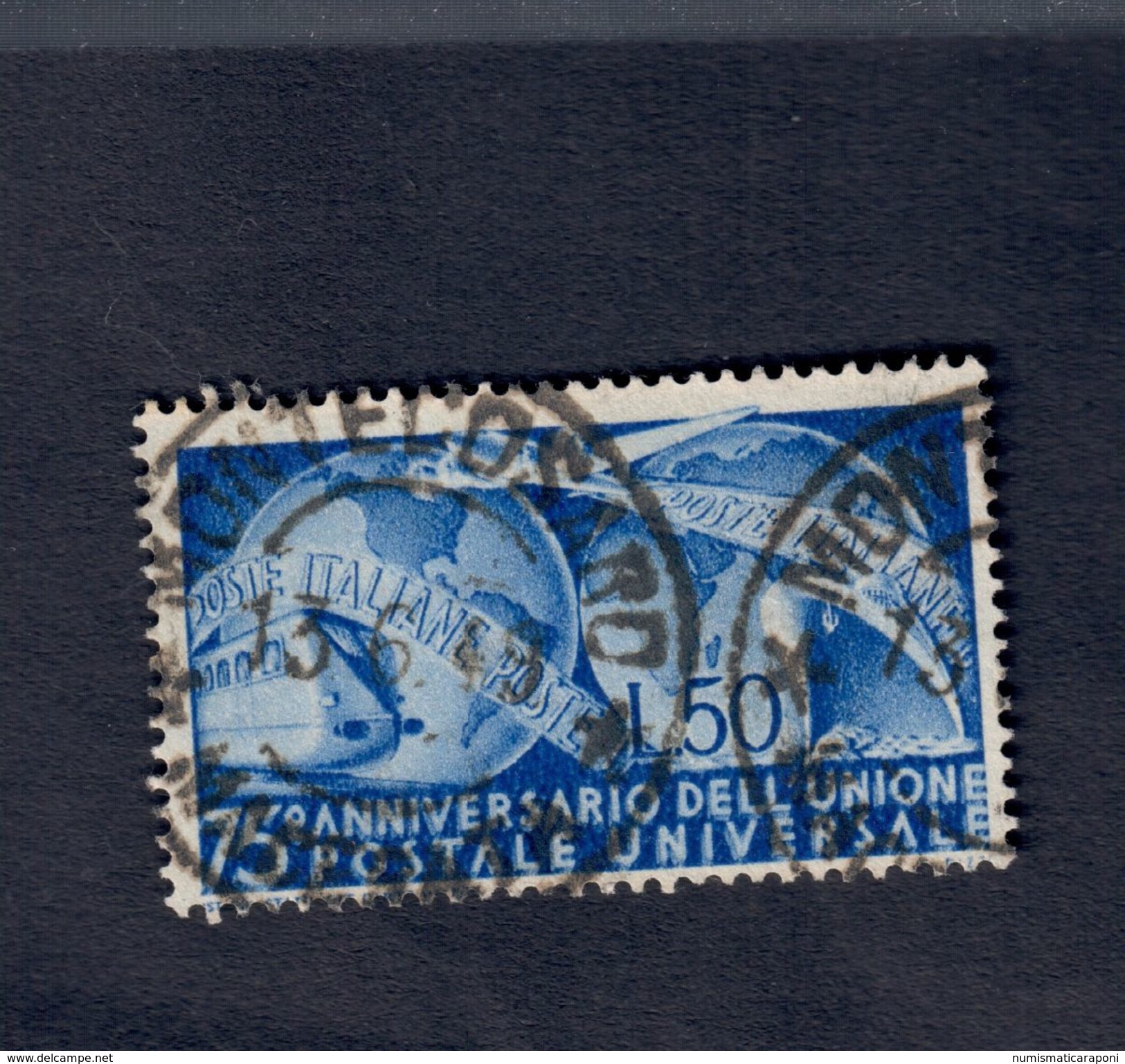 75° Anniversario Upu 1949 Sassone 599 Usato Cod.fra.1046 - 1946-60: Usati