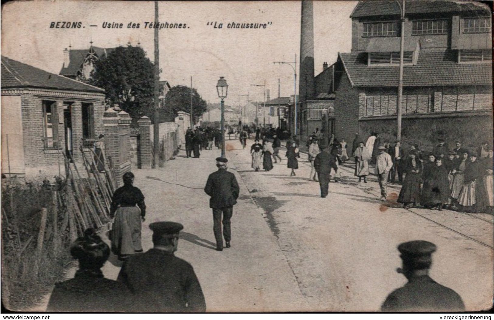 ! [95] Bezons , Usine Des Telephones, La Chaussure, Fabrik, 1911 - Bezons