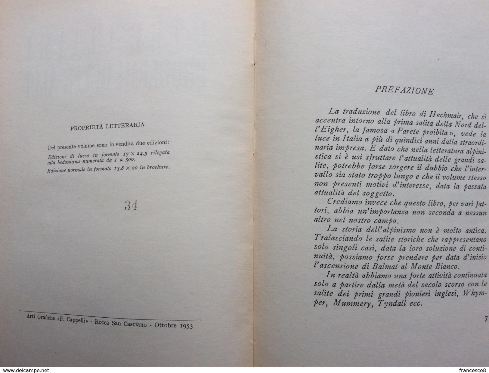 1953 Anderl Heckmair  I TRE ULTIMI PROBLEMI DELLE ALPI / Alpinismo - Altri & Non Classificati